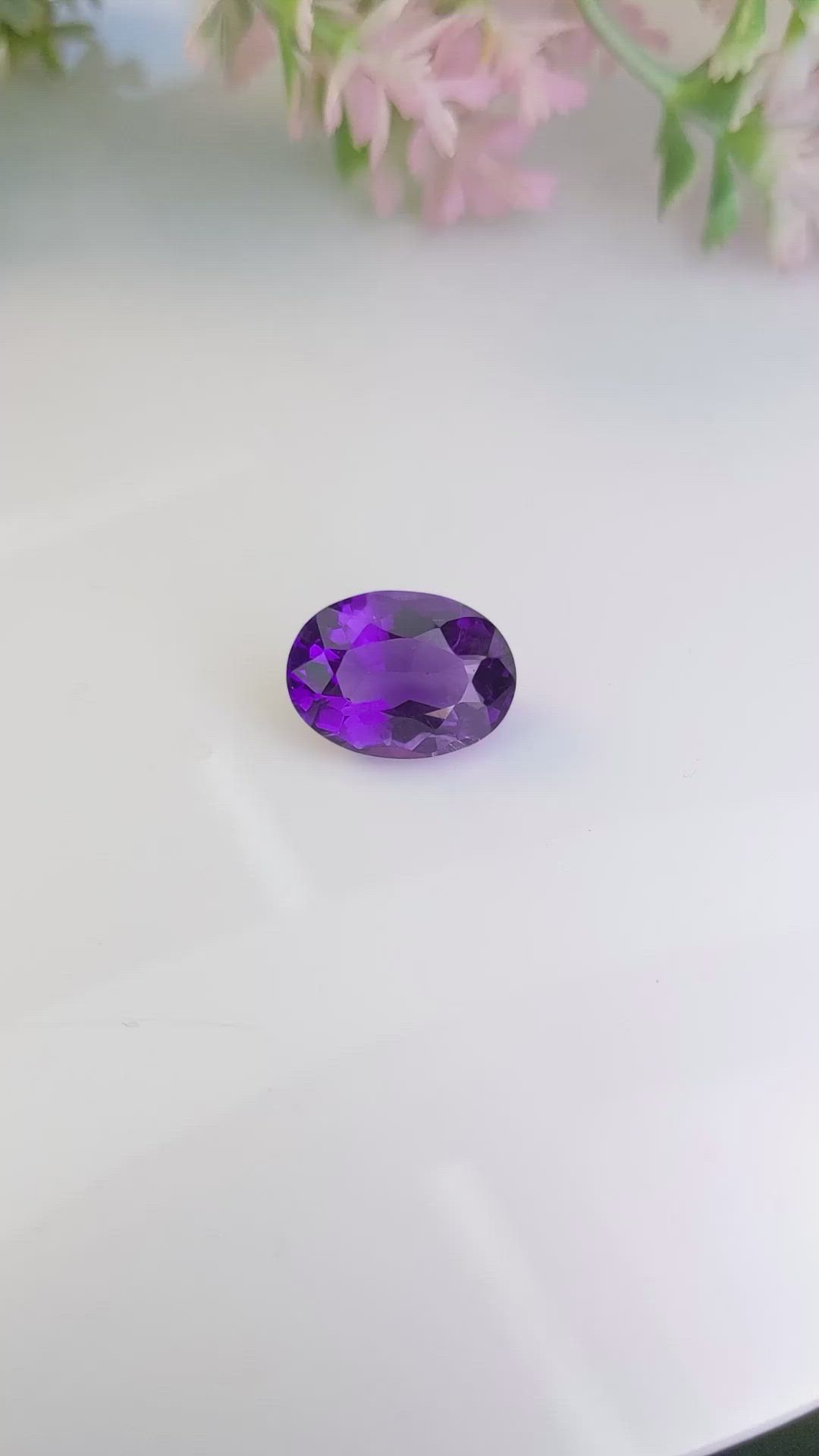 6.71 Ct. Amethyst from Ceylon (Sri Lanka) Size Video