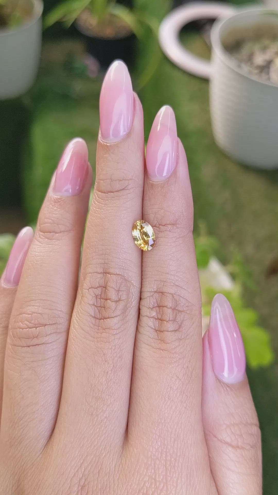 1.28 Ct. Zircon from Ceylon (Sri Lanka) Size Video