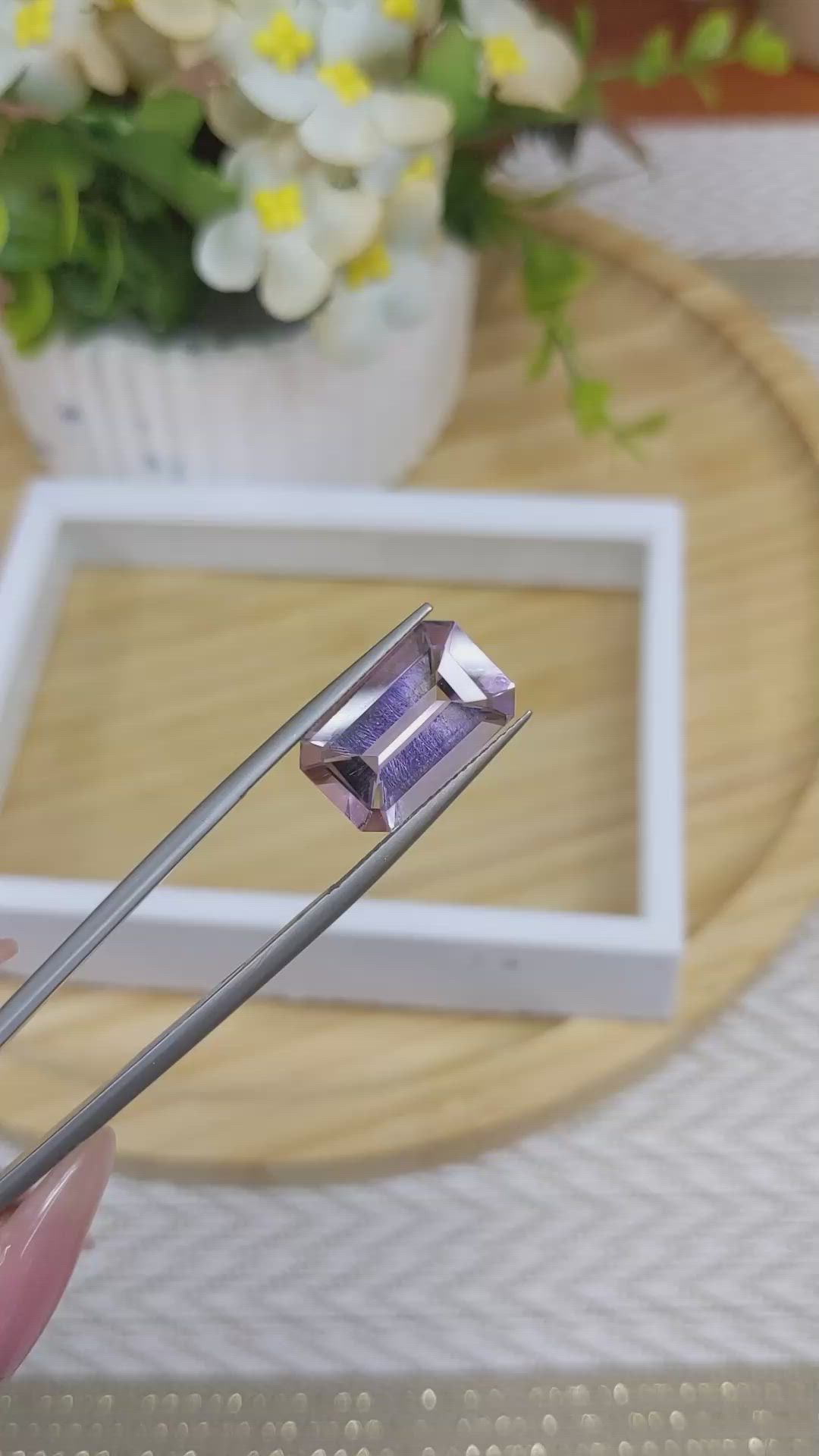 5.96 Ct. Ametrine from Madagascar Size Video
