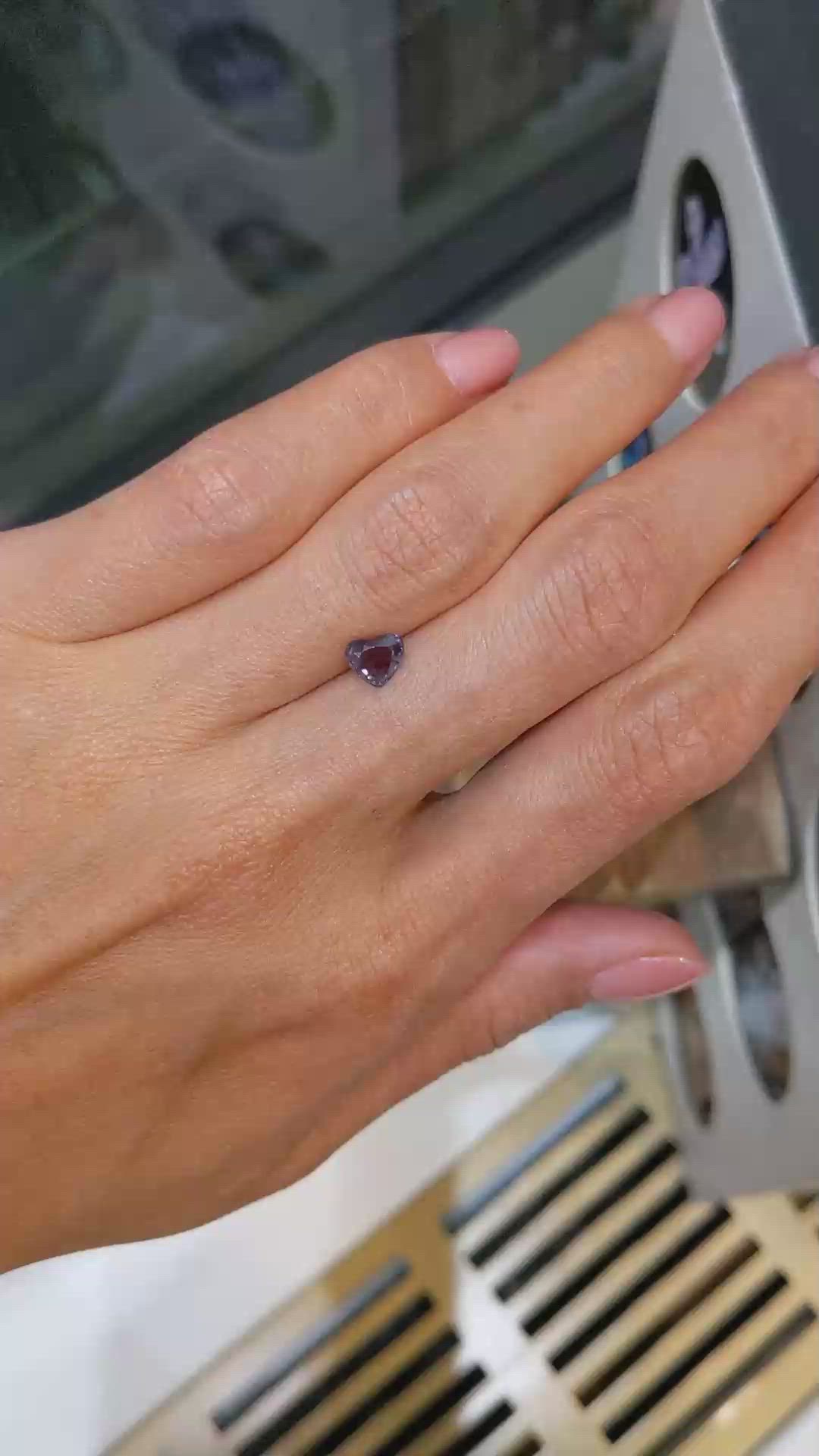 0.71 Ct. Alexandrite from Brazil Size Video