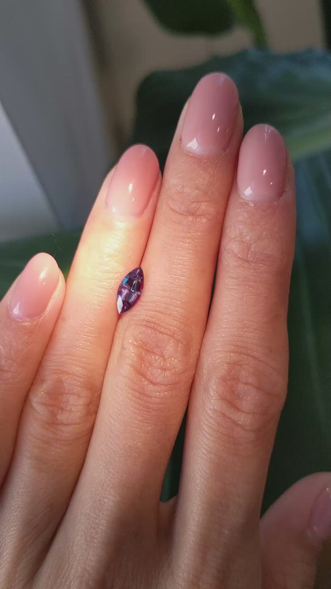 0.94 Ct. Alexandrite from Brazil Size Video