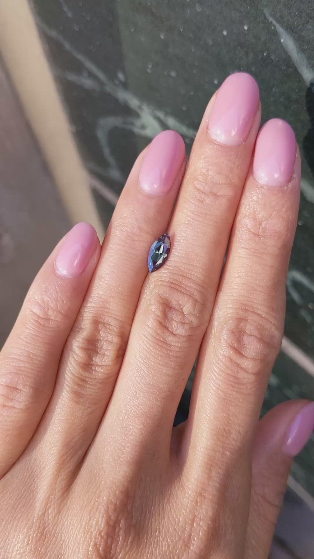 0.94 Ct. Alexandrite from Brazil Size Video