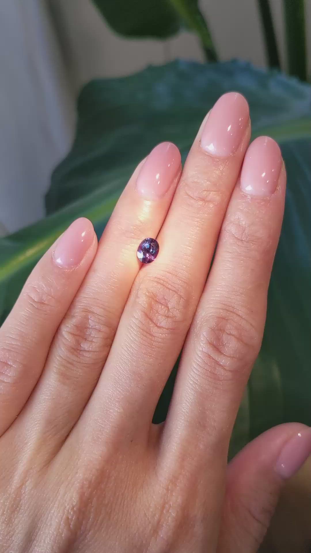 0.94 Ct. Alexandrite from Brazil Size Video