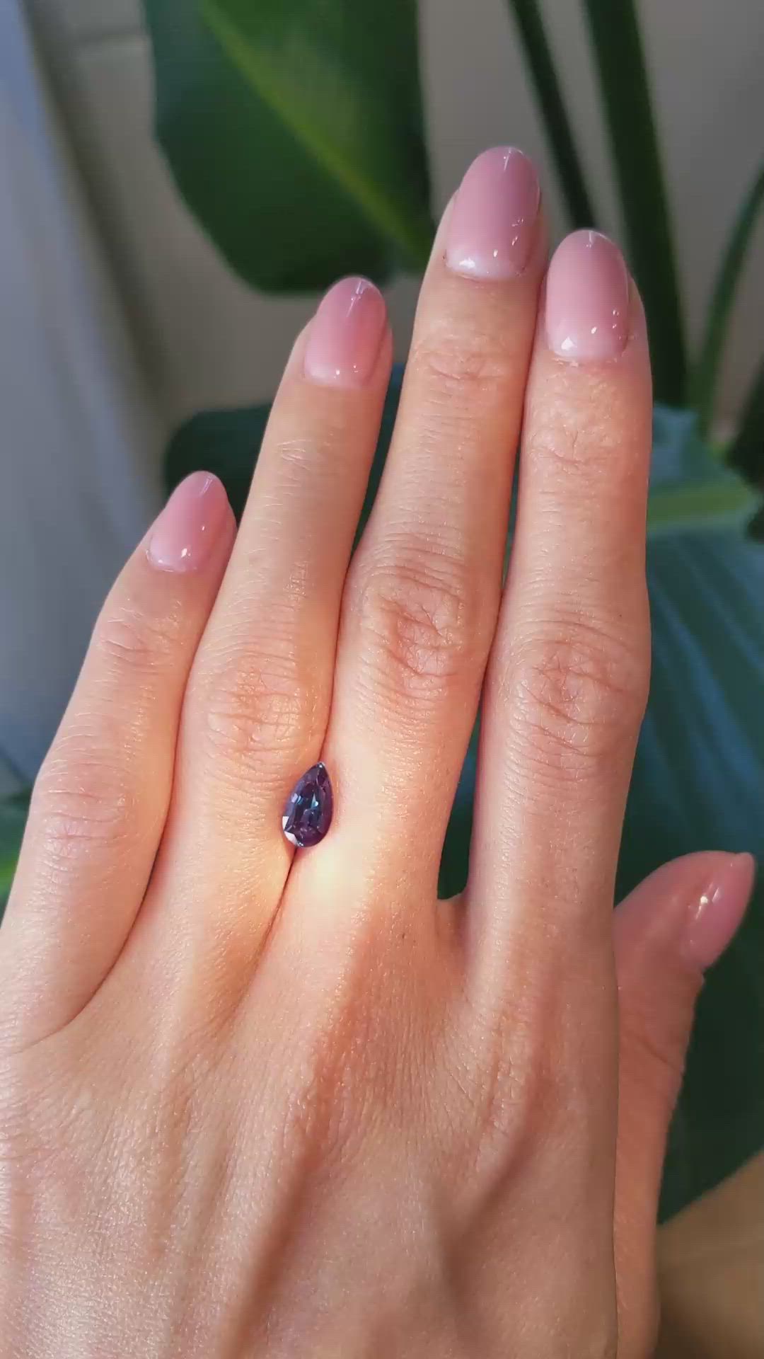 1.37 Ct. Alexandrite from Brazil Size Video