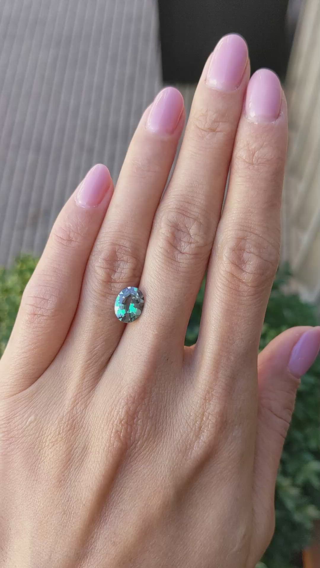 2.10 Ct. Alexandrite from Brazil Size Video