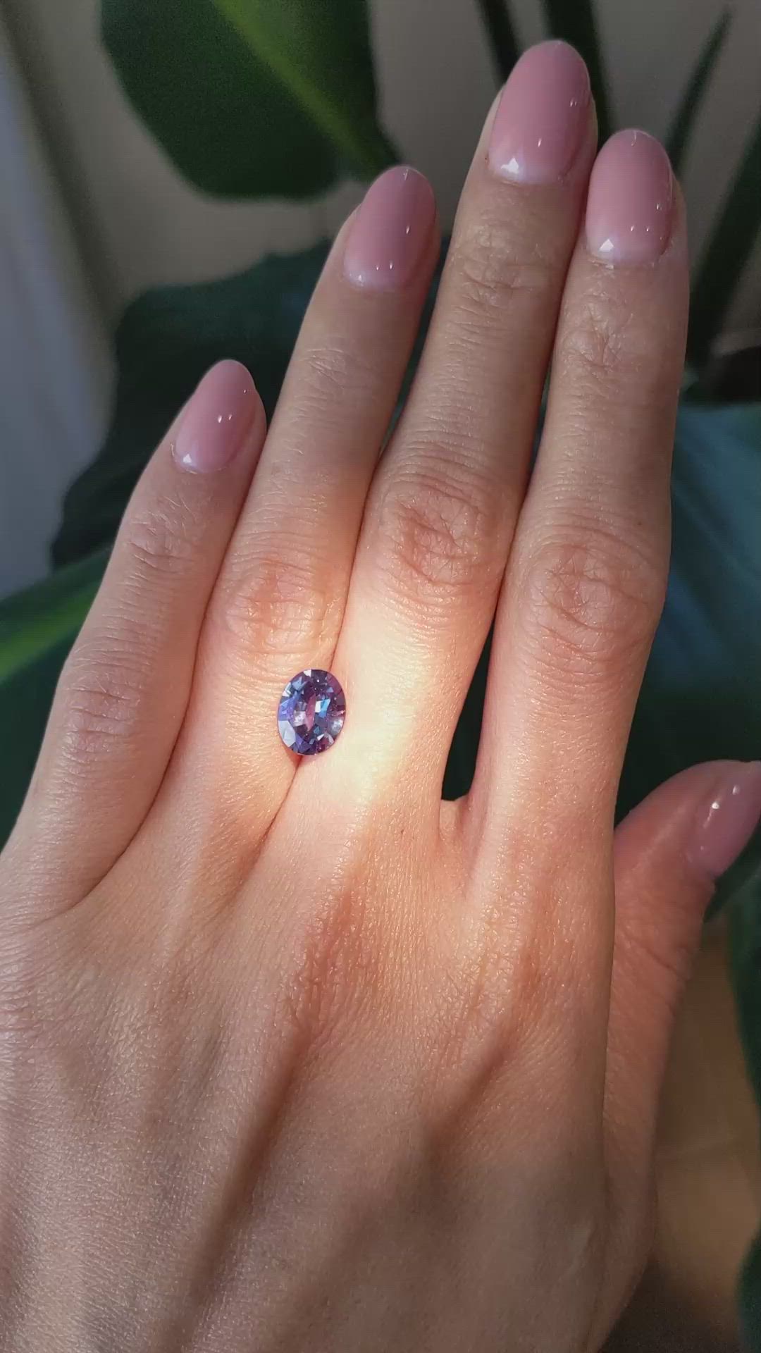 2.10 Ct. Alexandrite from Brazil Size Video