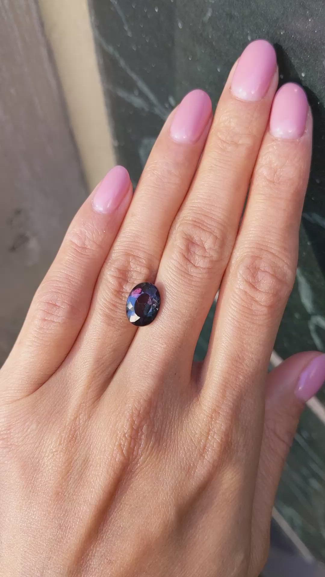 4.42 Ct. Alexandrite from Brazil Size Video