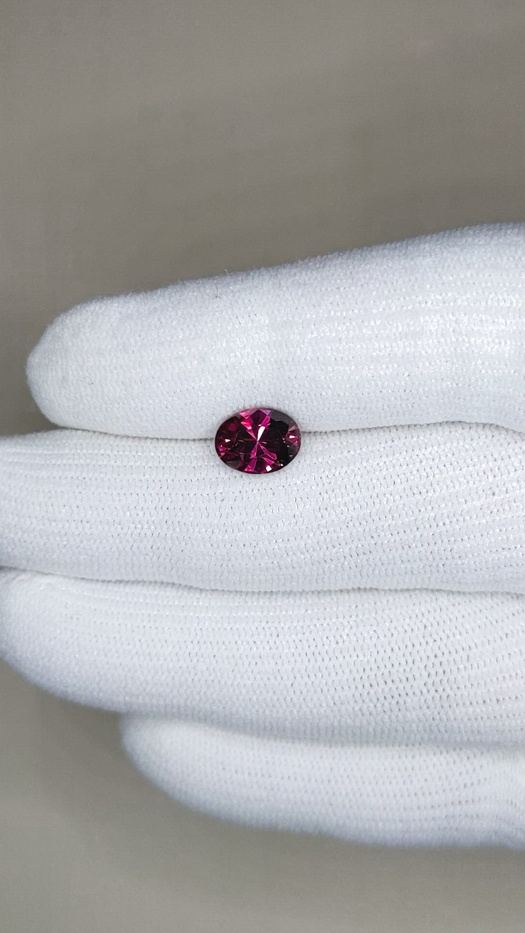 2.05 Ct. Rhodolite Garnet from Madagascar Size Video