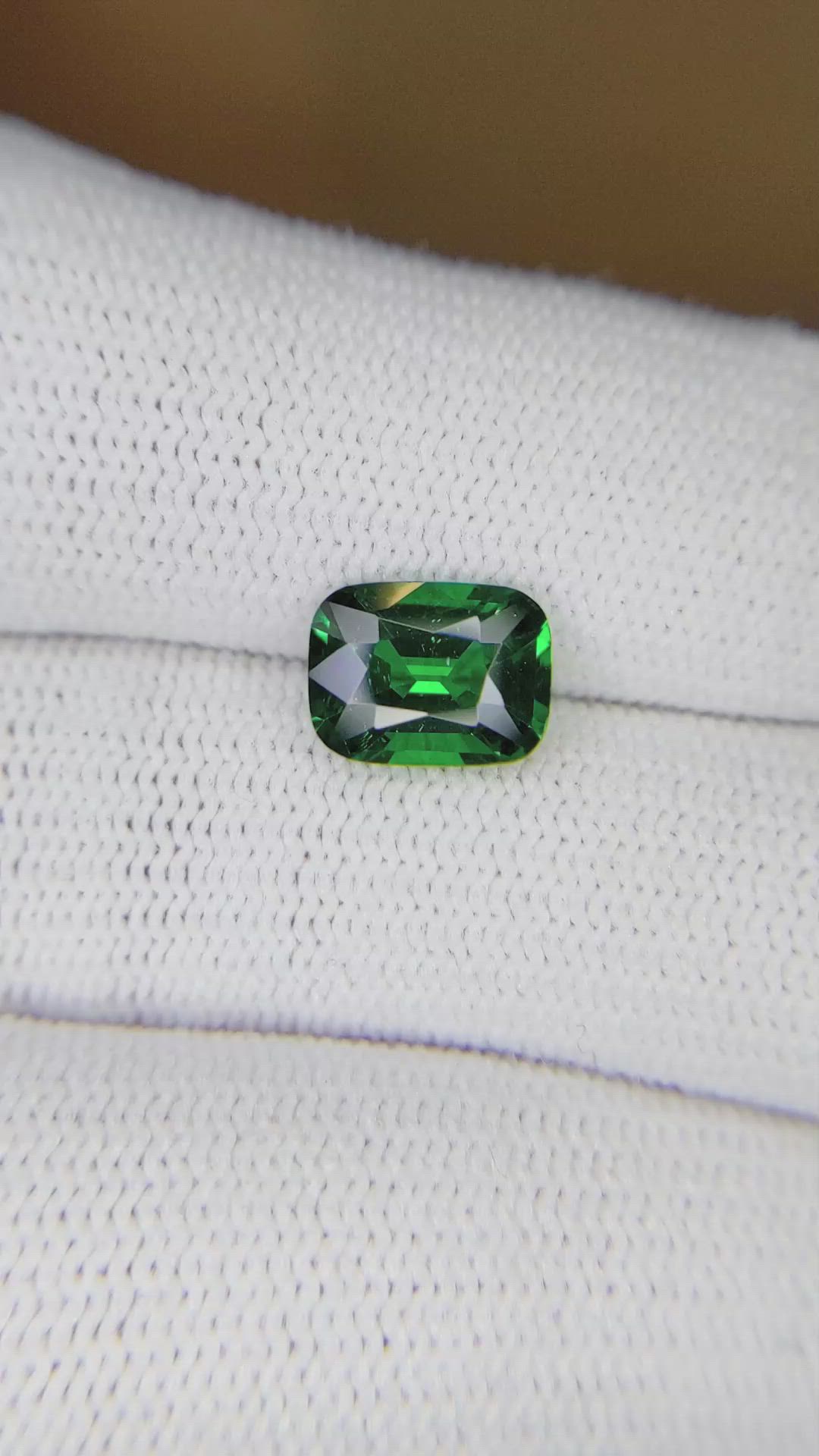 1.89 Ct. Tsavorite Garnet from Madagascar Size Video