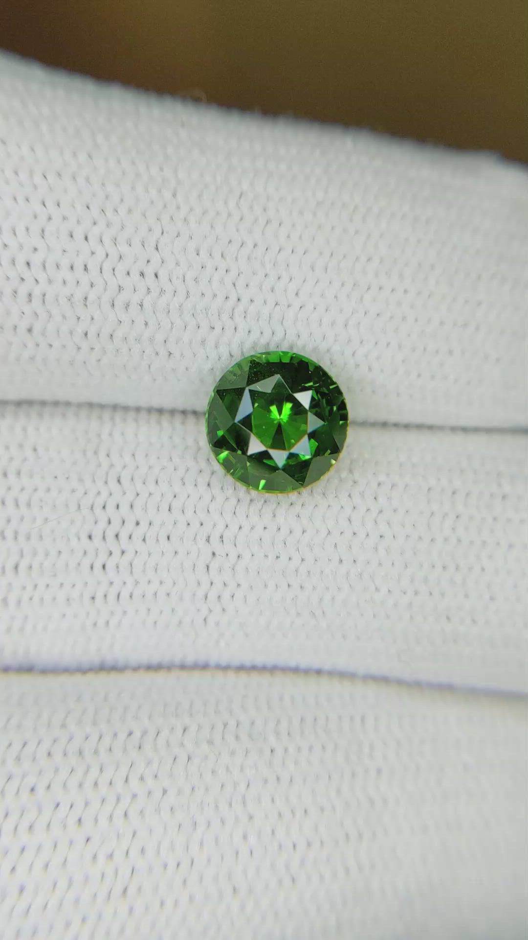 2.10 Ct. Tsavorite Garnet from Madagascar Size Video