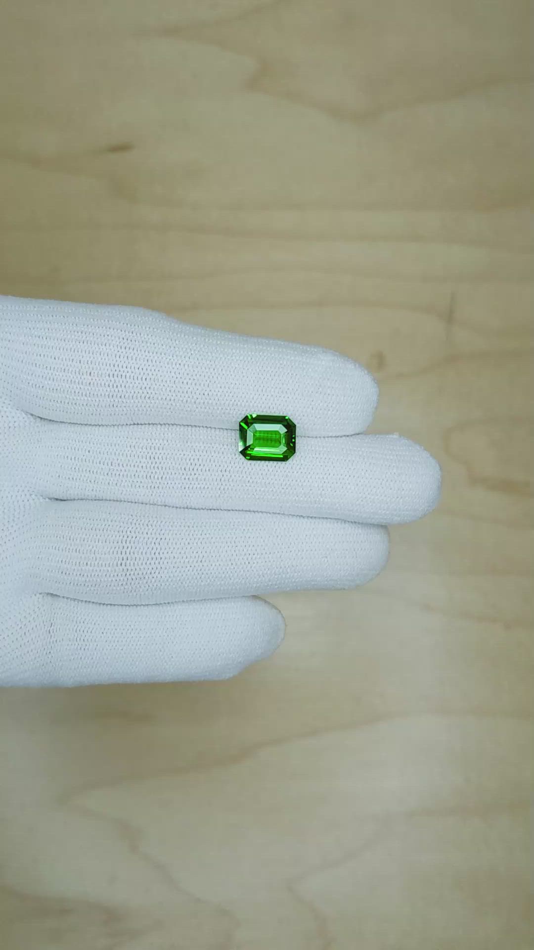2.55 Ct. Tsavorite Garnet from Madagascar Size Video