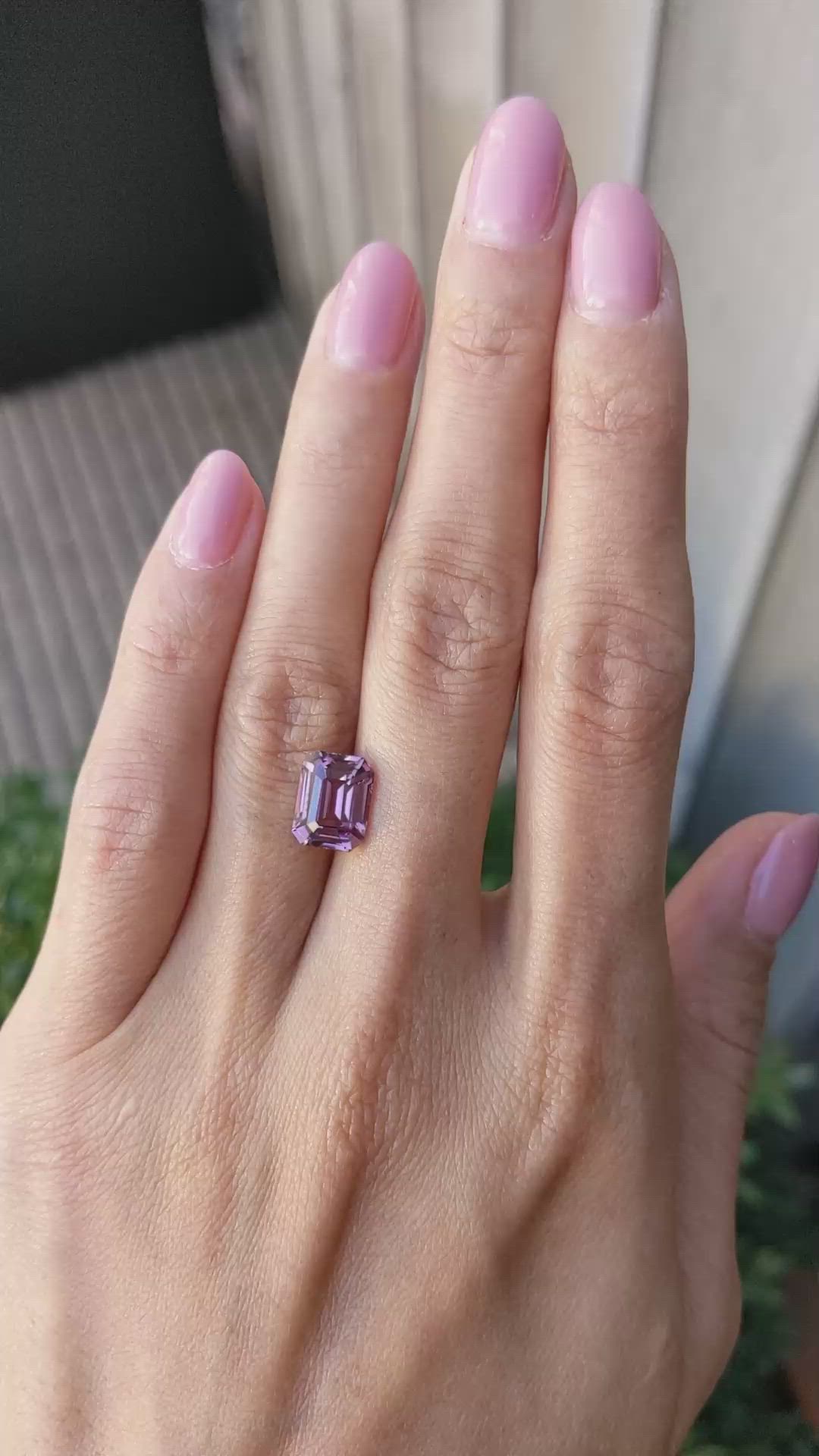 3.75 Ct. Spinel from Ceylon (Sri Lanka) Size Video