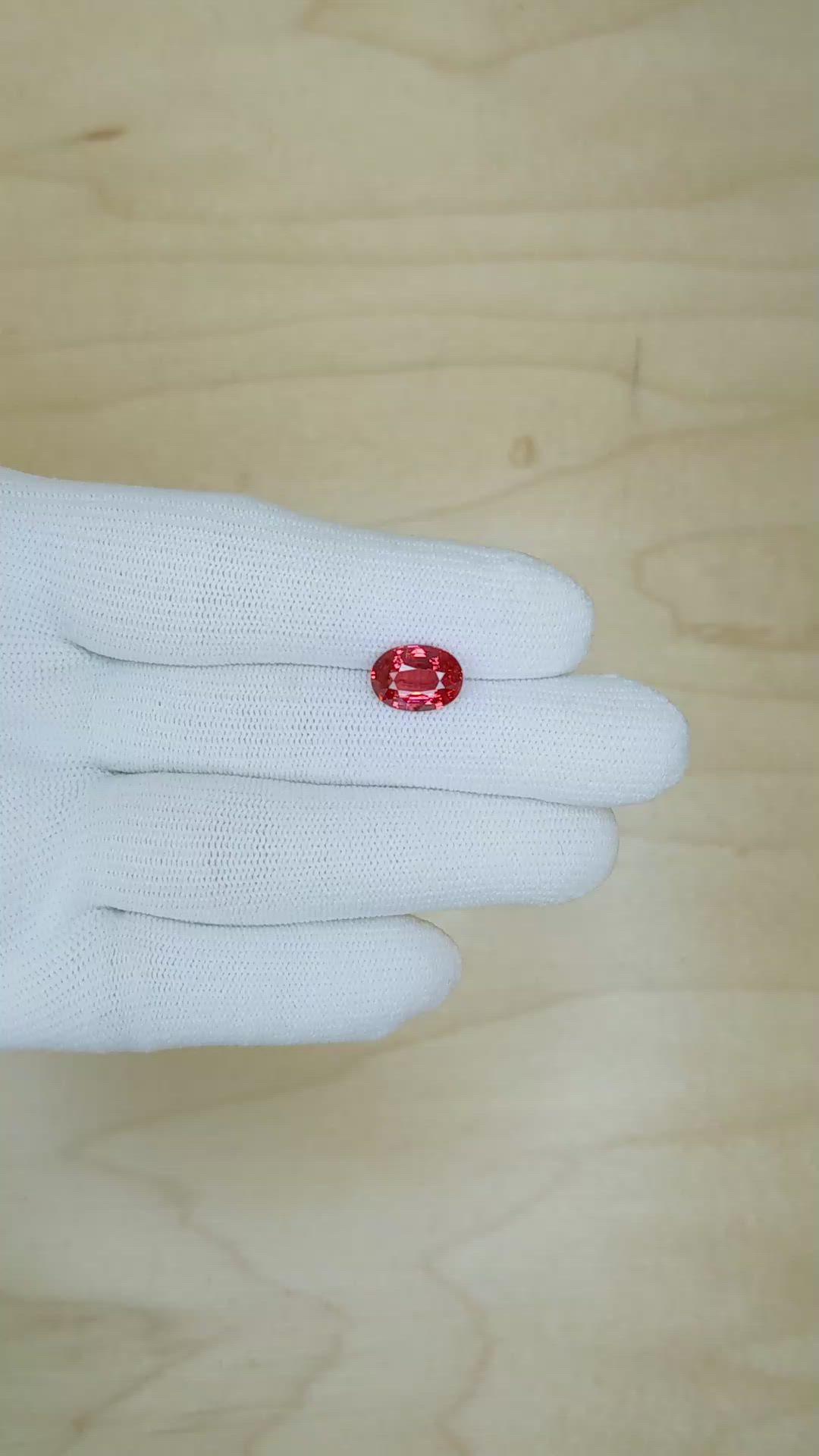 3.02 Ct. Spinel from Ceylon (Sri Lanka) Size Video