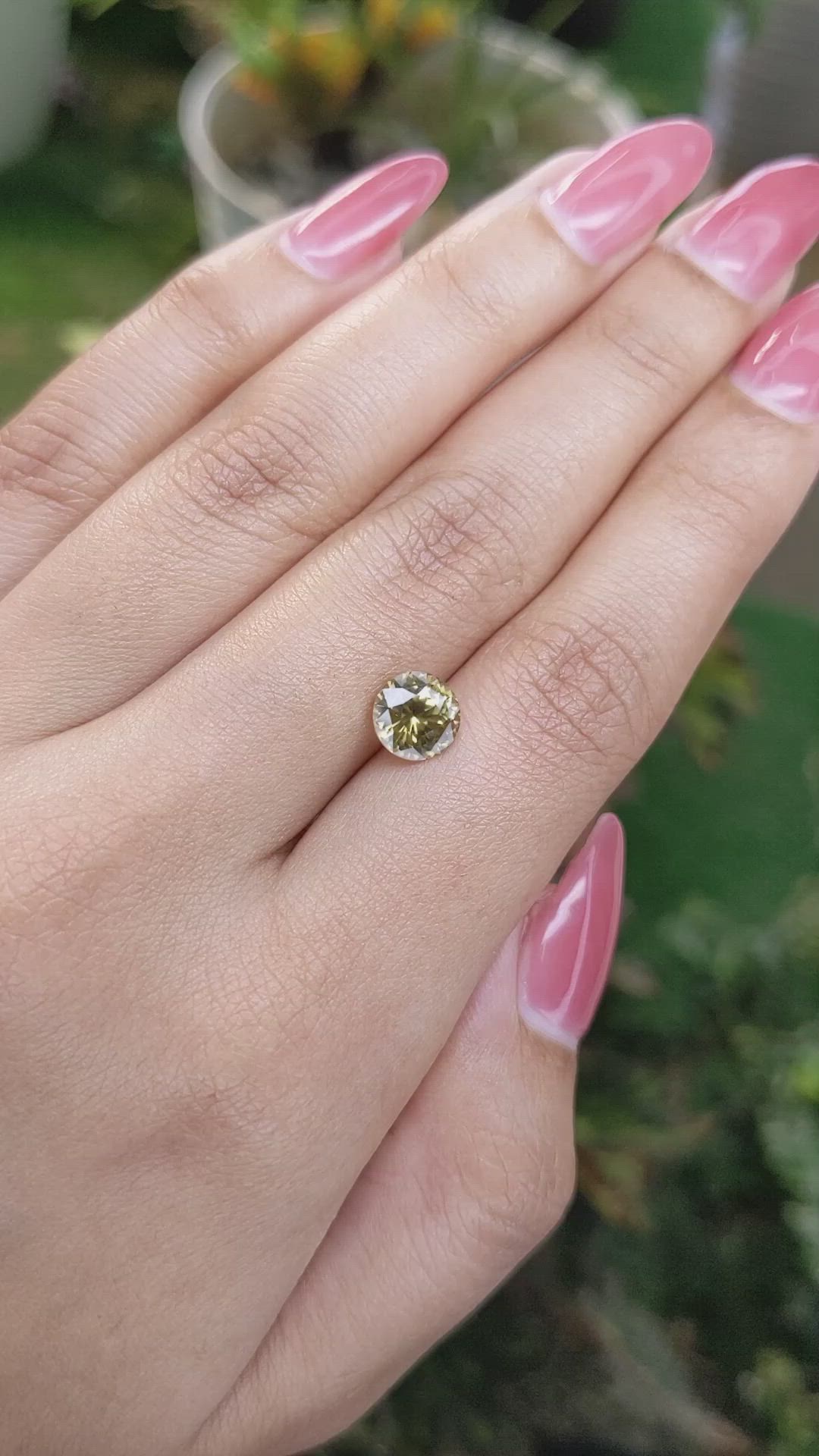 2.11 Ct. Chrysoberyl from Ceylon (Sri Lanka) Size Video