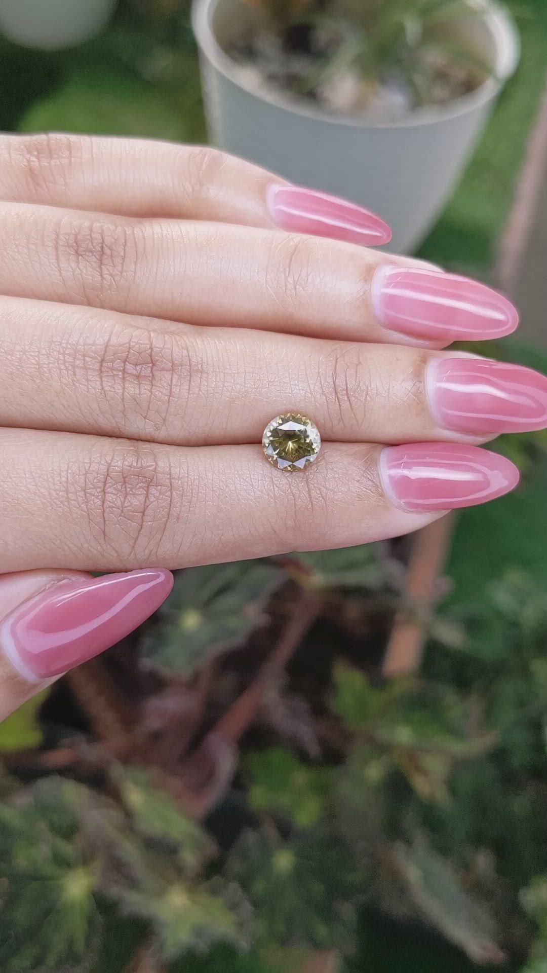 2.11 Ct. Chrysoberyl from Ceylon (Sri Lanka) Size Video