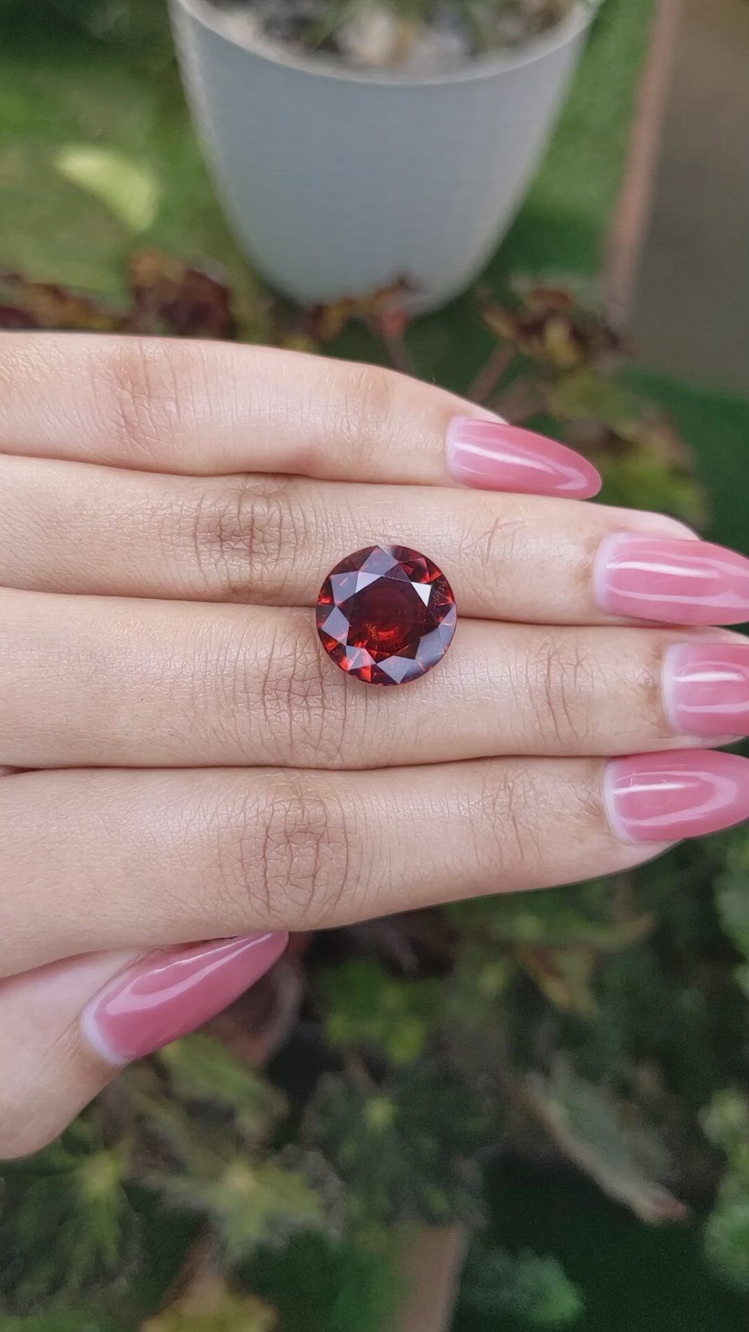 10.48 Ct. Hessonite Garnet from Madagascar Size Video