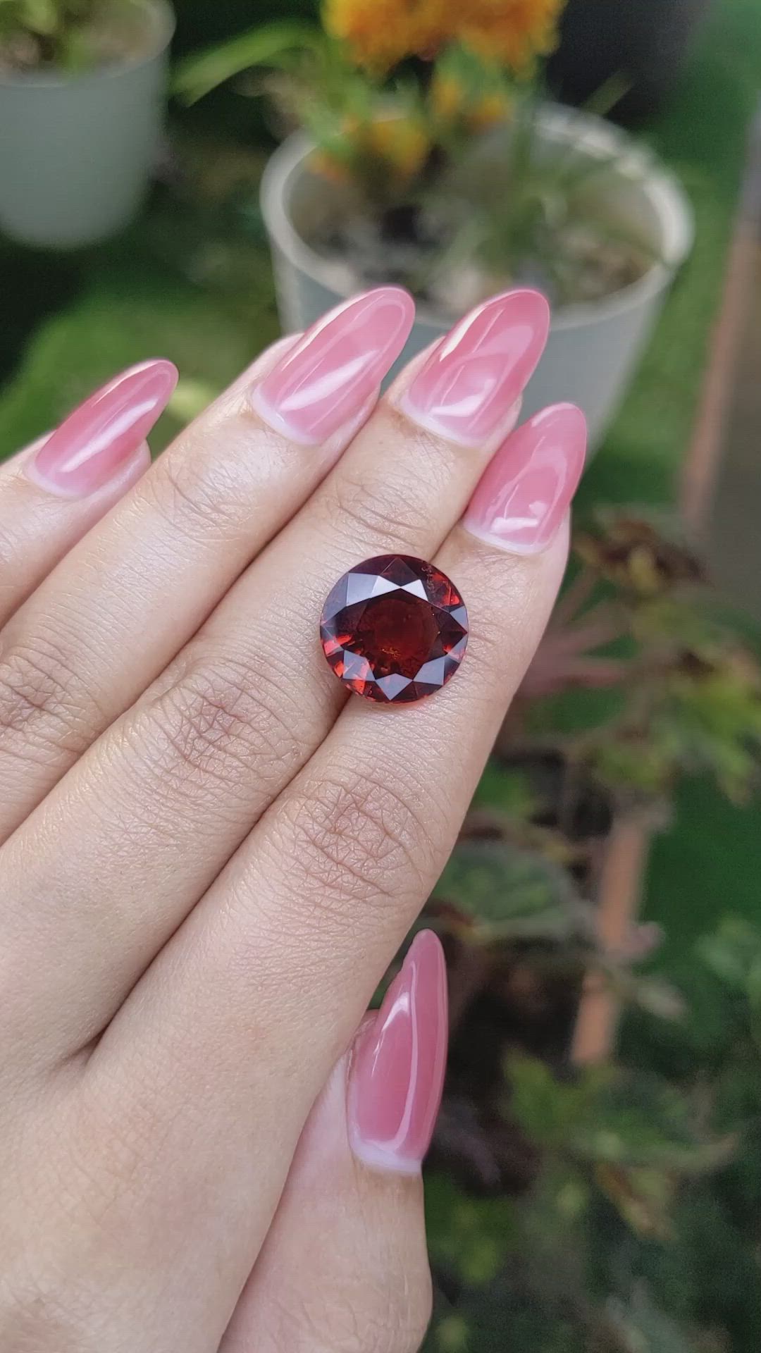 10.48 Ct. Hessonite Garnet from Madagascar Size Video