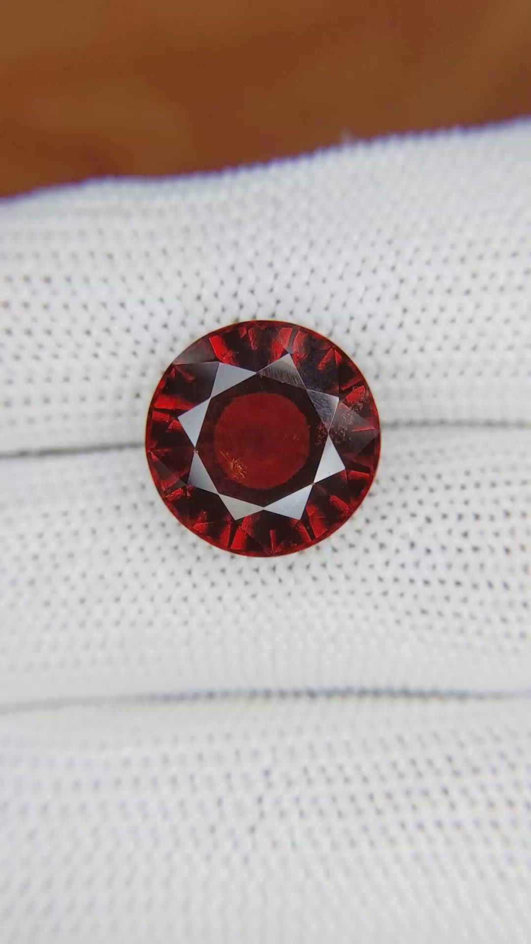 10.48 Ct. Hessonite Garnet from Madagascar Size Video
