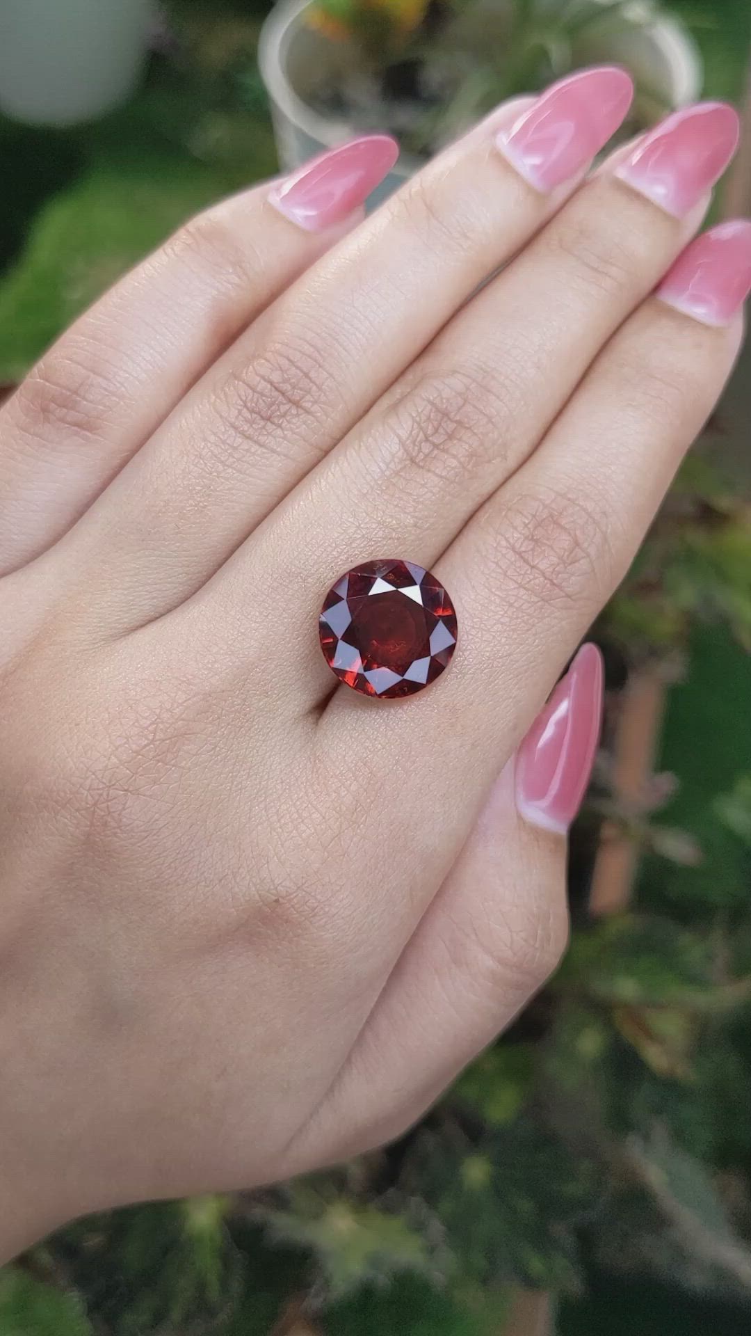 10.48 Ct. Hessonite Garnet from Madagascar Size Video