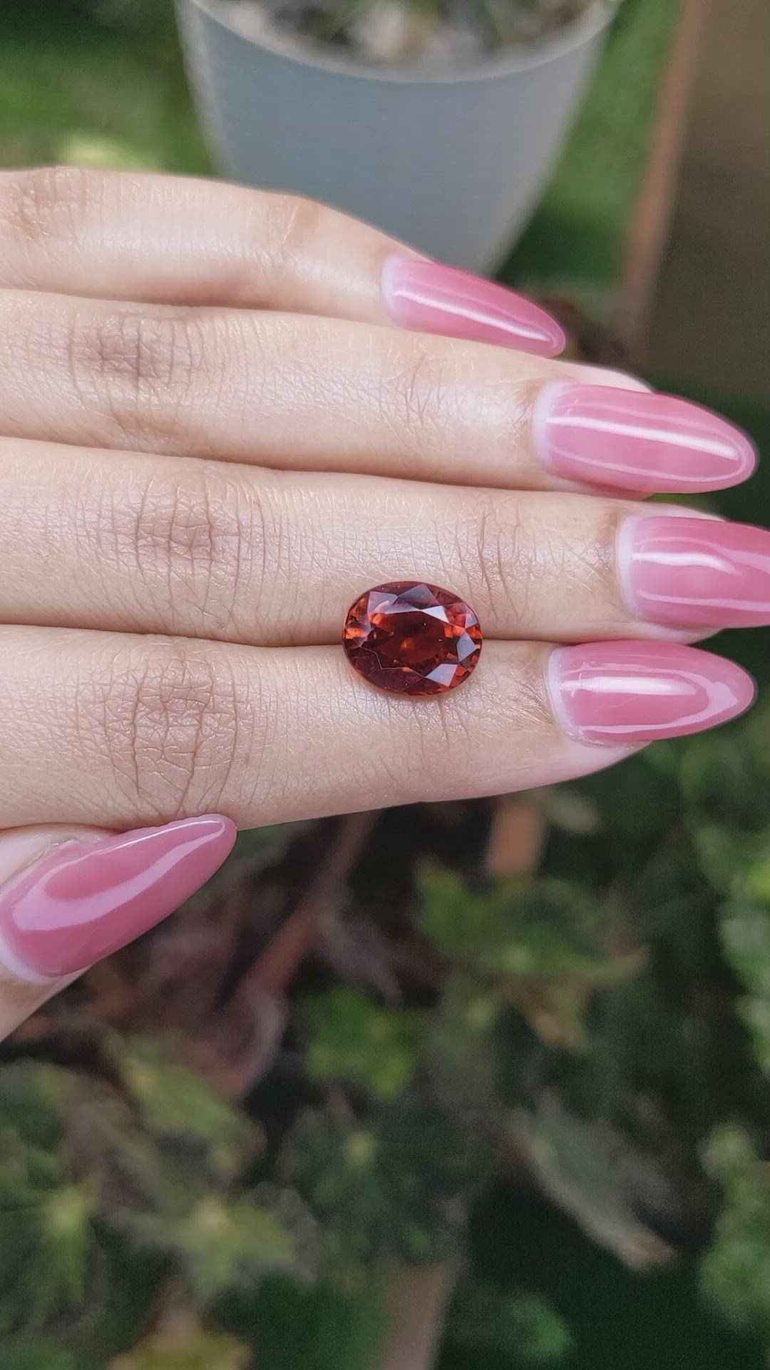 5.24 Ct. Hessonite Garnet from Madagascar Size Video