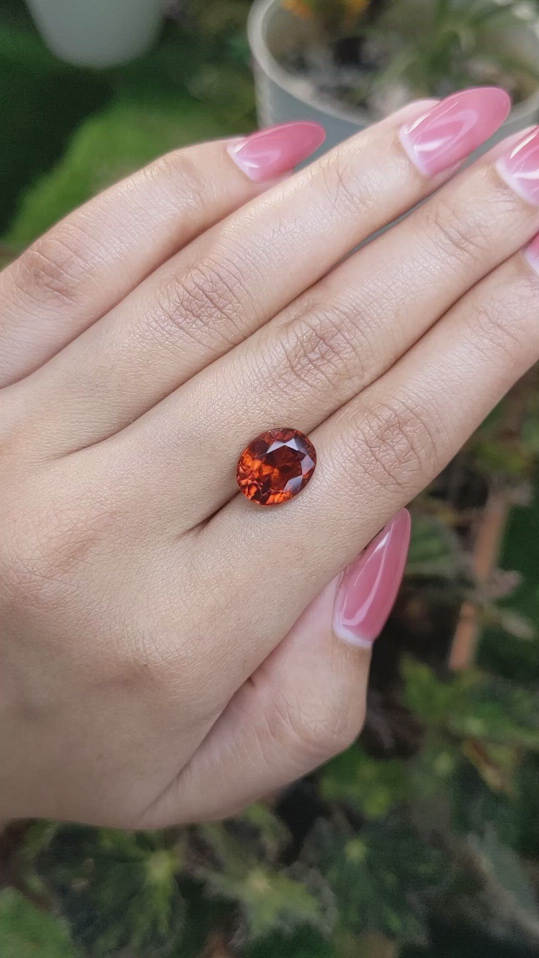 5.24 Ct. Hessonite Garnet from Madagascar Size Video