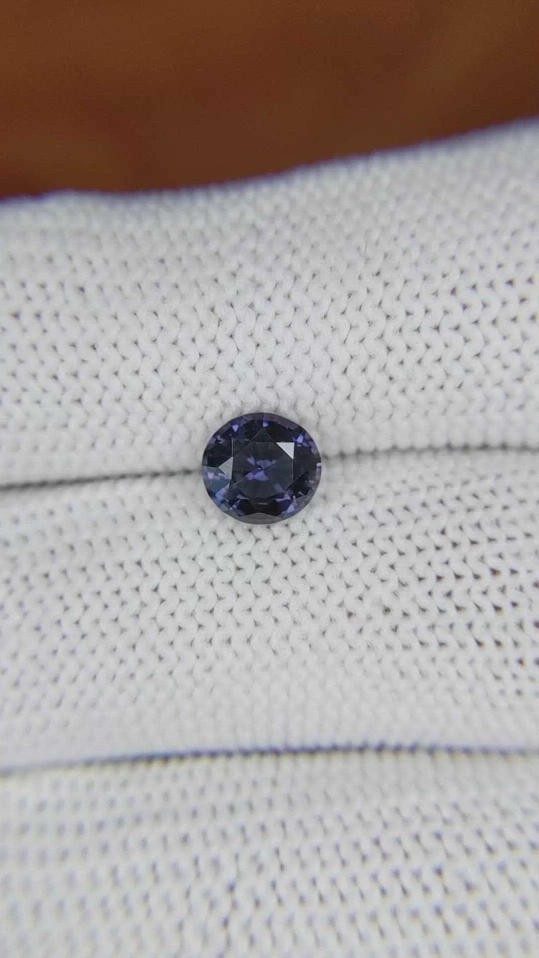 1.02 Ct. Violet Spinel from Ceylon (Sri Lanka) Size Video