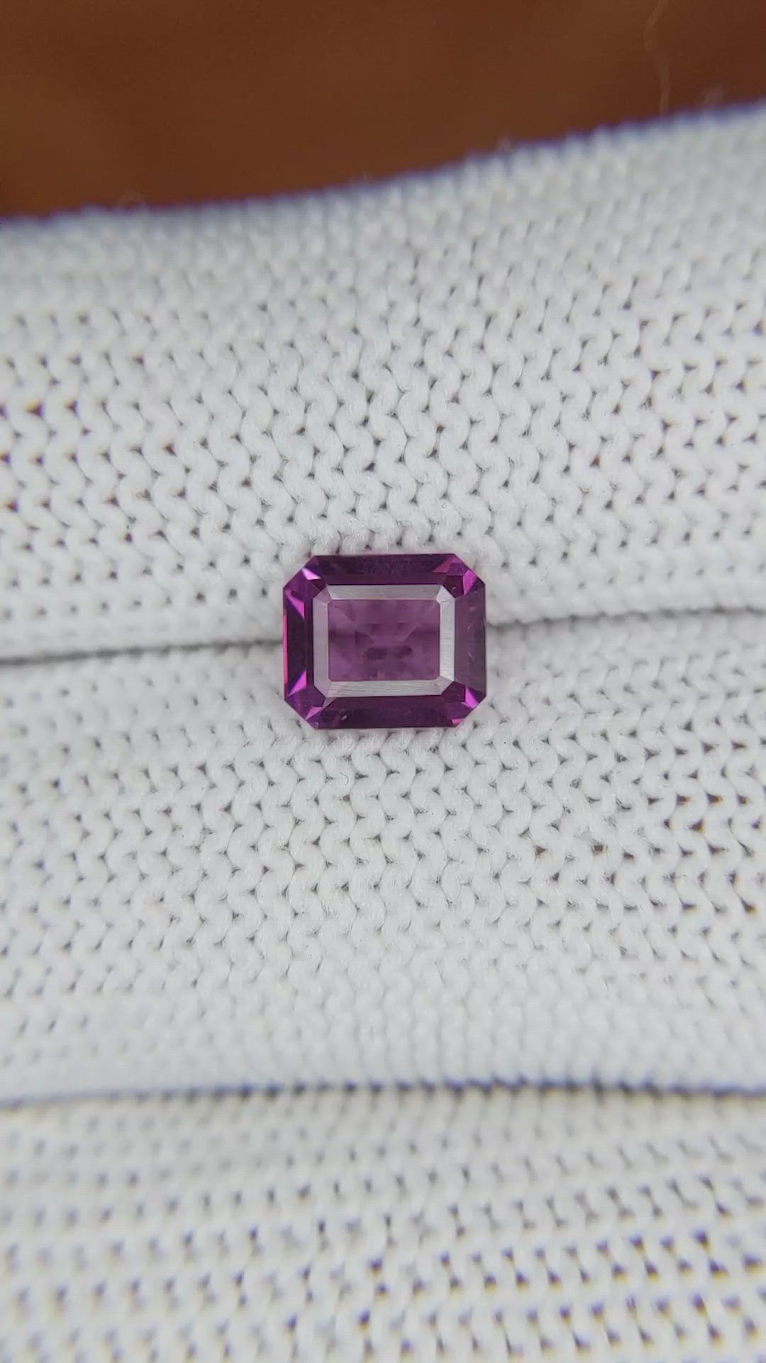 1.30 Ct. Rhodolite Garnet from Ceylon (Sri Lanka) Size Video