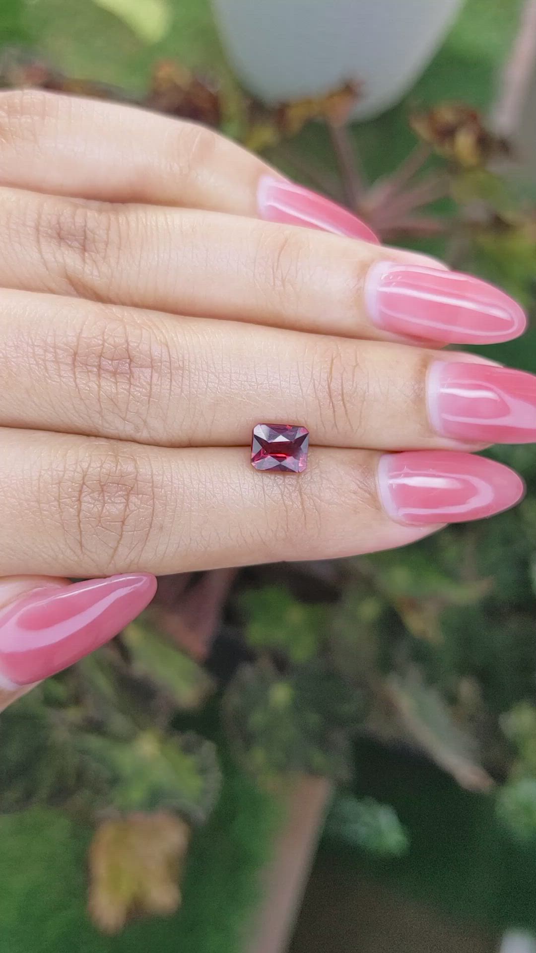 1.44 Ct. Rhodolite Garnet from Ceylon (Sri Lanka) Size Video