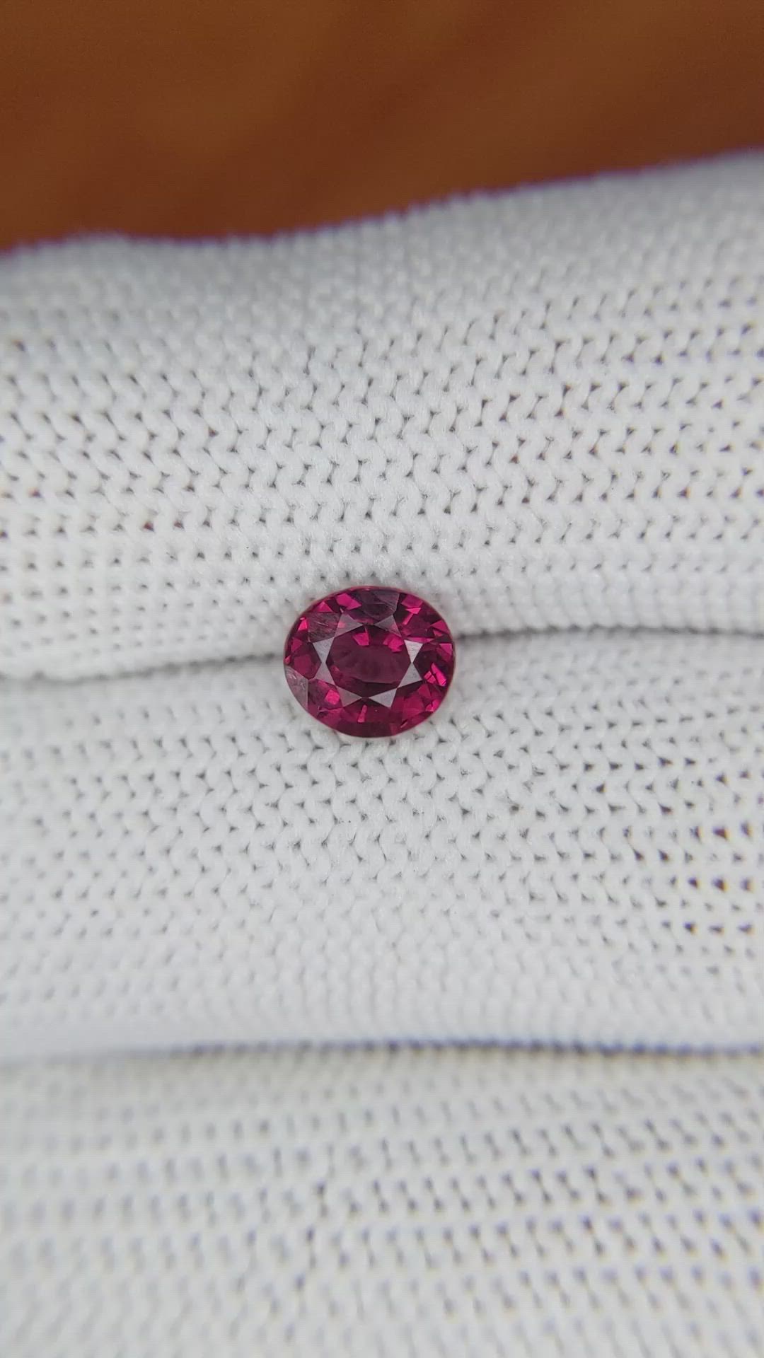 1.28 Ct. Rhodolite Garnet from Ceylon (Sri Lanka) Size Video