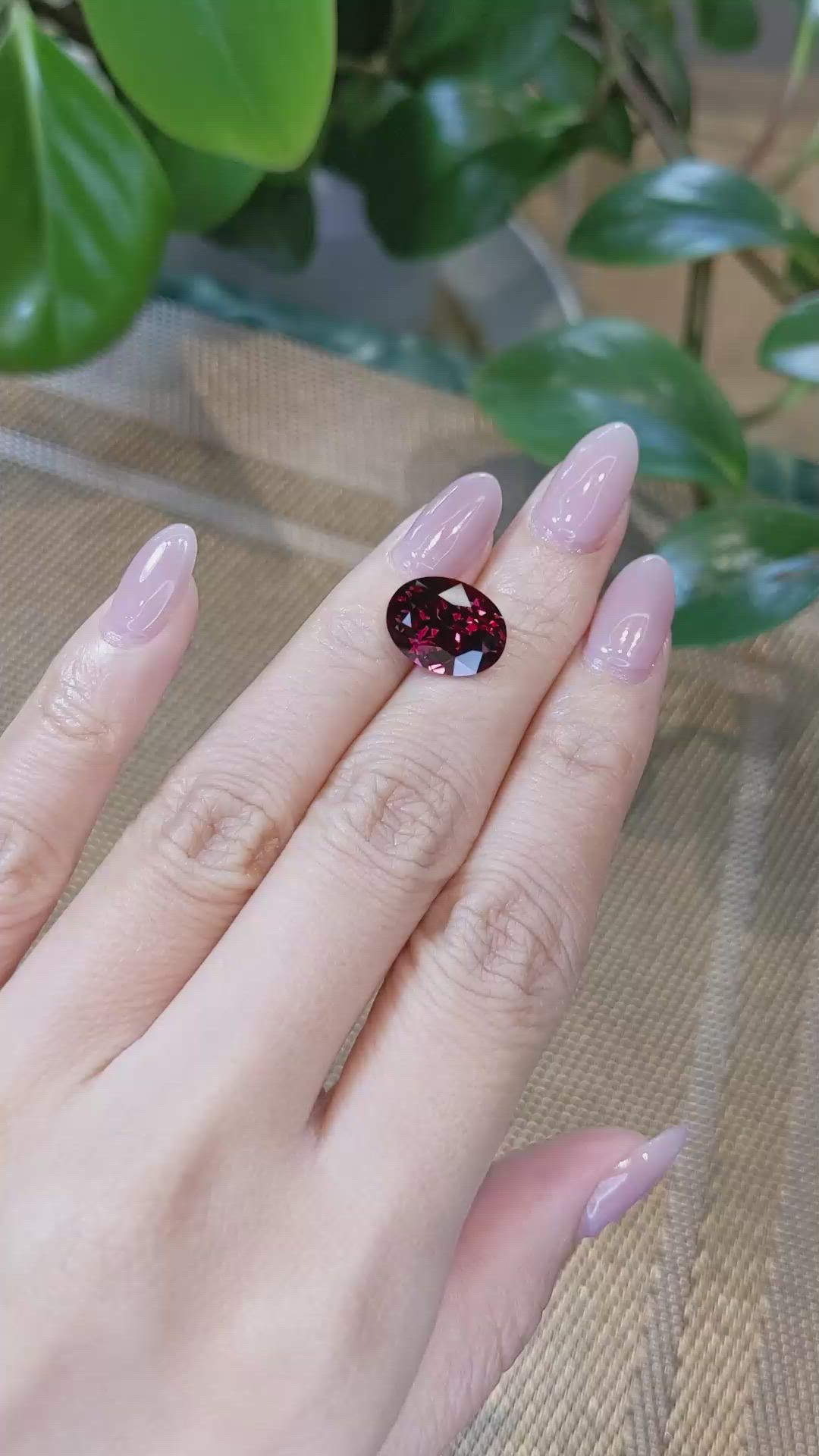 6.89 Ct. Garnet from Tanzania Size Video