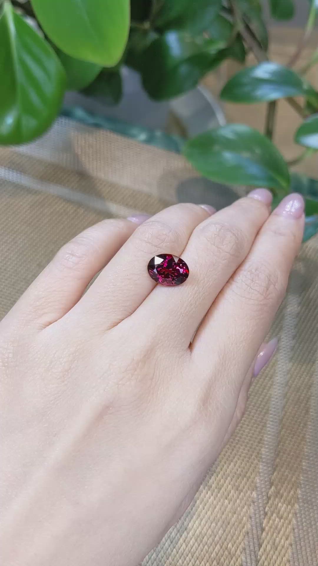 4.82 Ct. Garnet from Tanzania Size Video