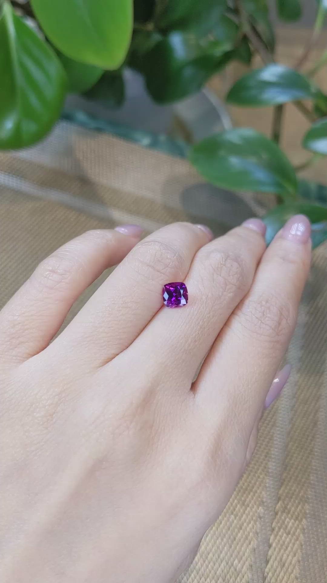 1.33 Ct. Garnet from Mozambique Size Video