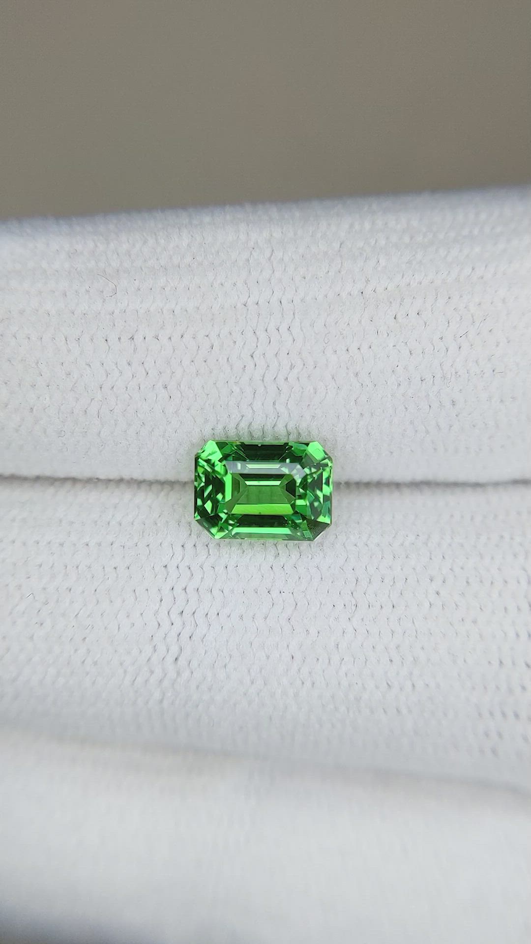 1.49 Ct. Tsavorite Garnet from Tanzania Size Video