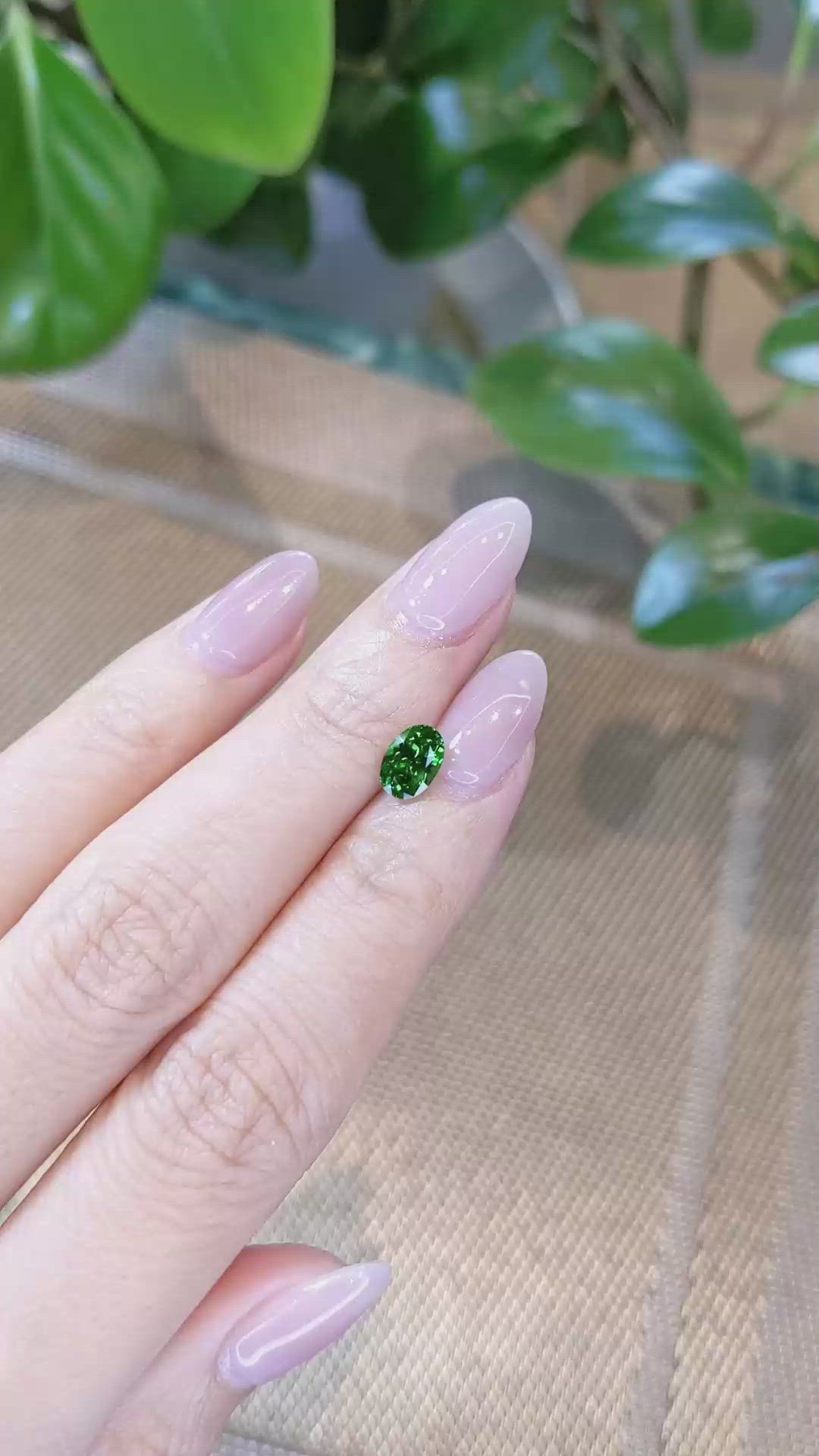 1.10 Ct. Tsavorite Garnet from Tanzania Size Video
