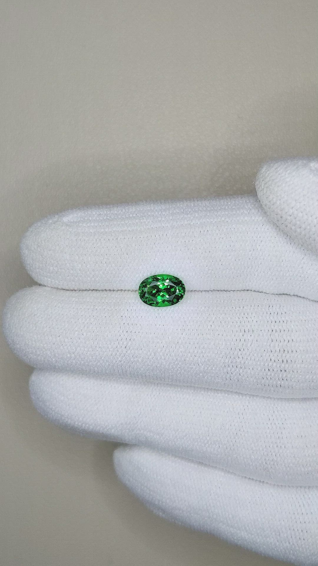 1.10 Ct. Tsavorite Garnet from Tanzania Size Video