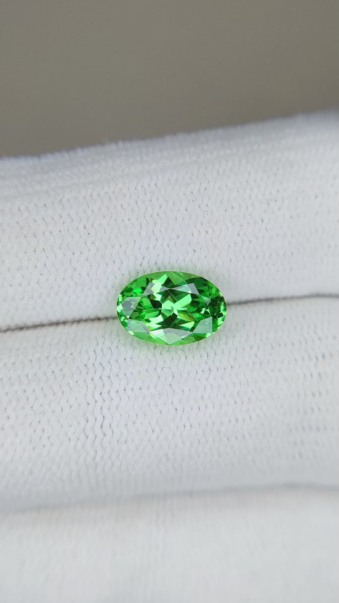 1.68 Ct. Tsavorite Garnet from Tanzania Size Video