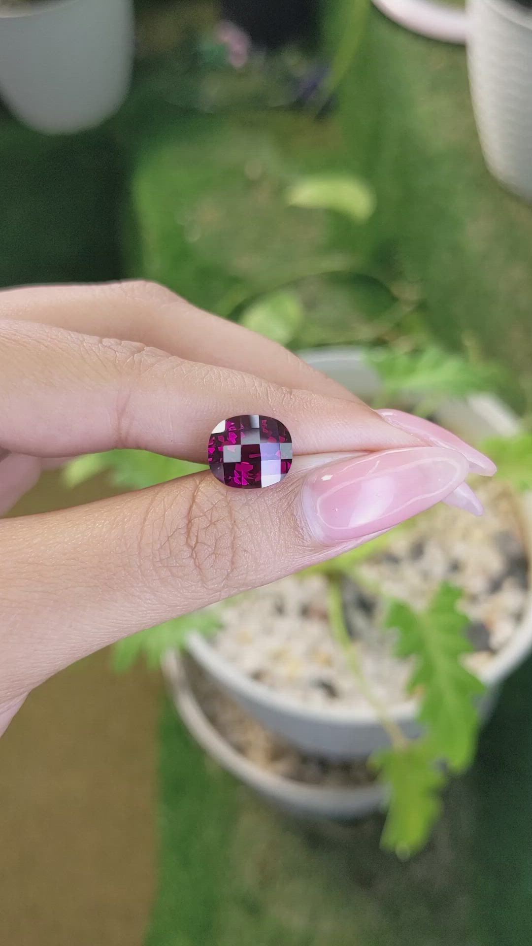 6.22 Ct. Garnet from Ceylon (Sri Lanka) Size Video