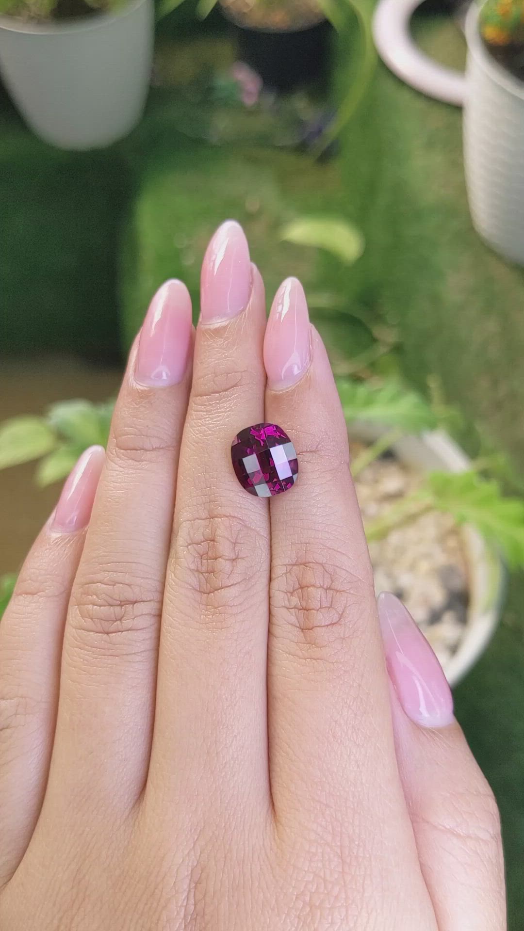 6.22 Ct. Garnet from Ceylon (Sri Lanka) Size Video