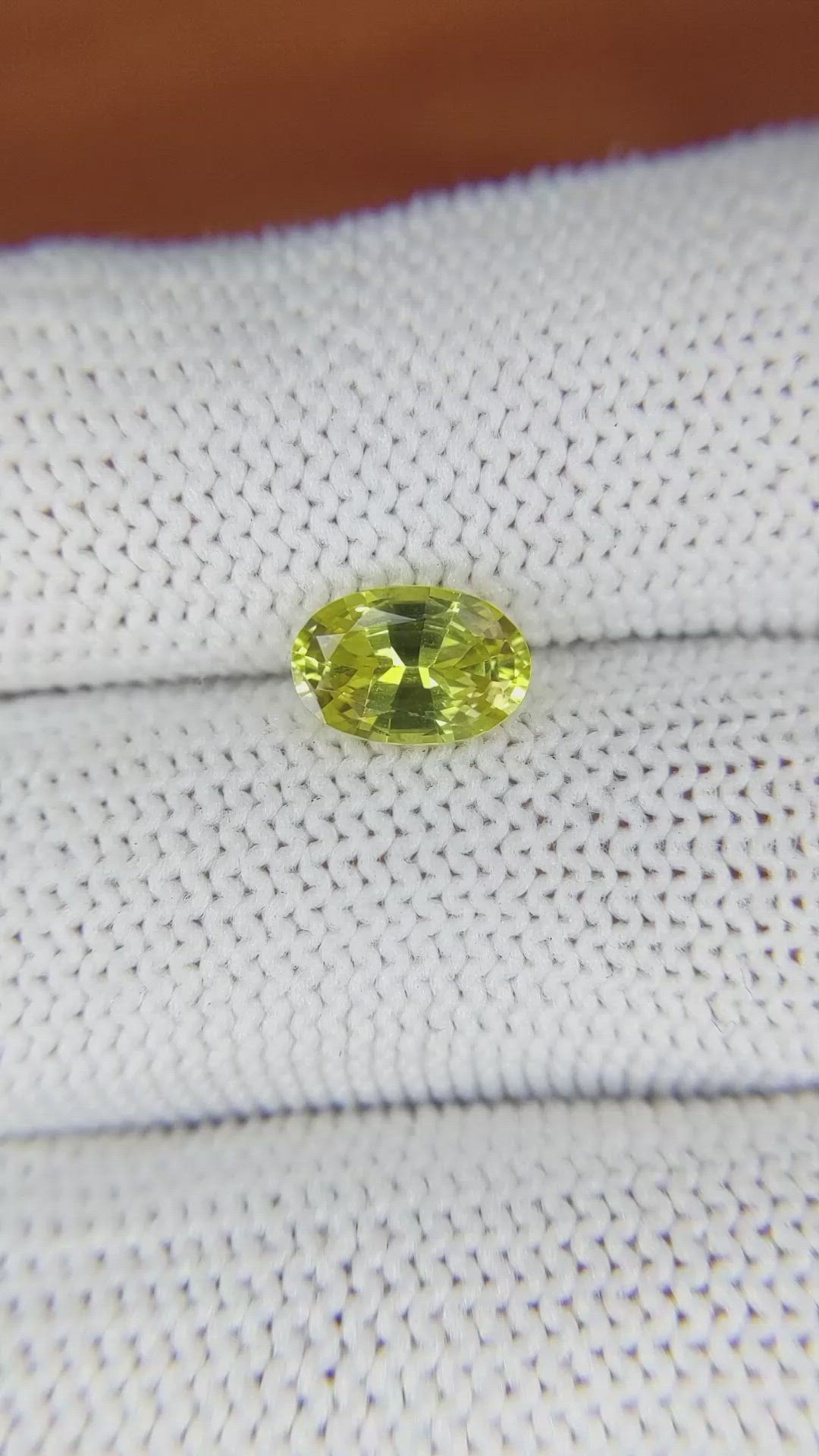 1.49 Ct. Chrysoberyl from Ceylon (Sri Lanka) Size Video