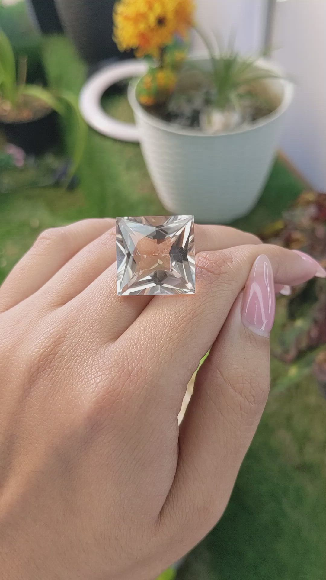 29.71 Ct. Smokey Quartz from Ceylon (Sri Lanka) Size Video