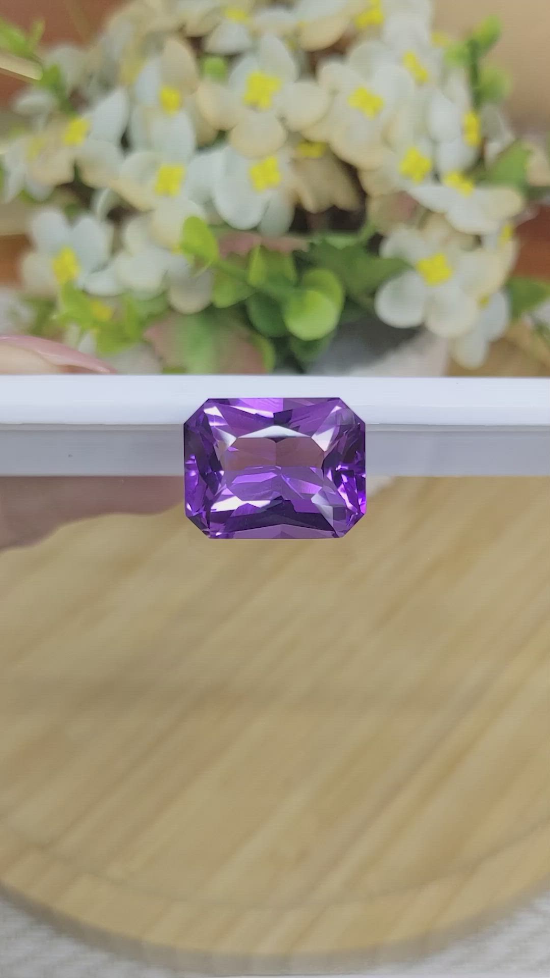 19.59 Ct. Amethyst from Ceylon (Sri Lanka) Size Video