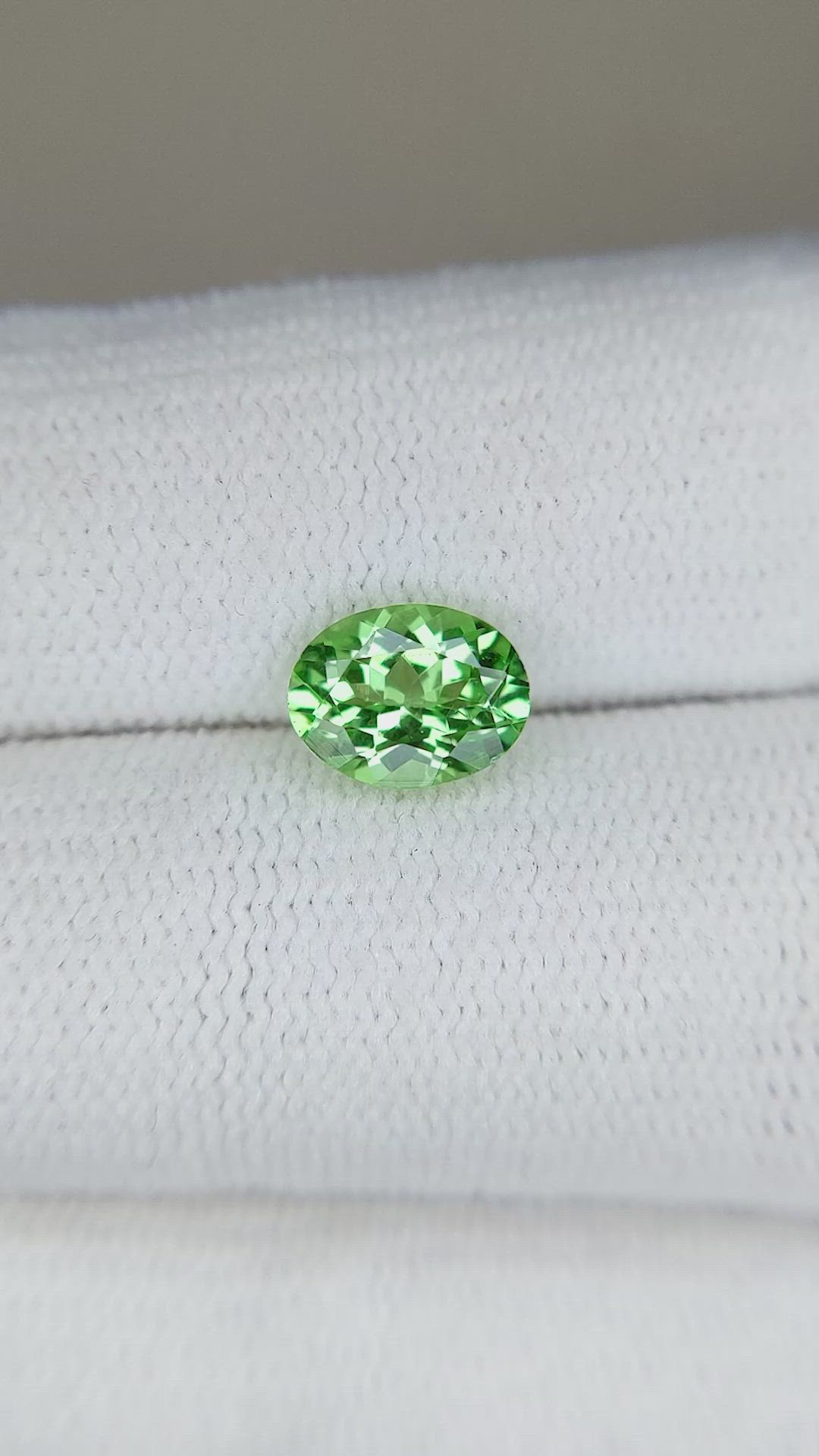 1.25 Ct. Tsavorite Garnet from Tanzania Size Video