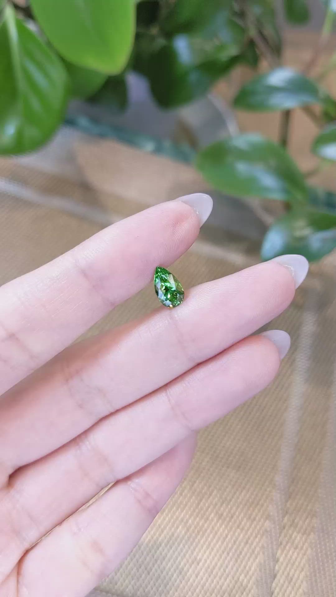 1.77 Ct. Tsavorite Garnet from Tanzania Size Video