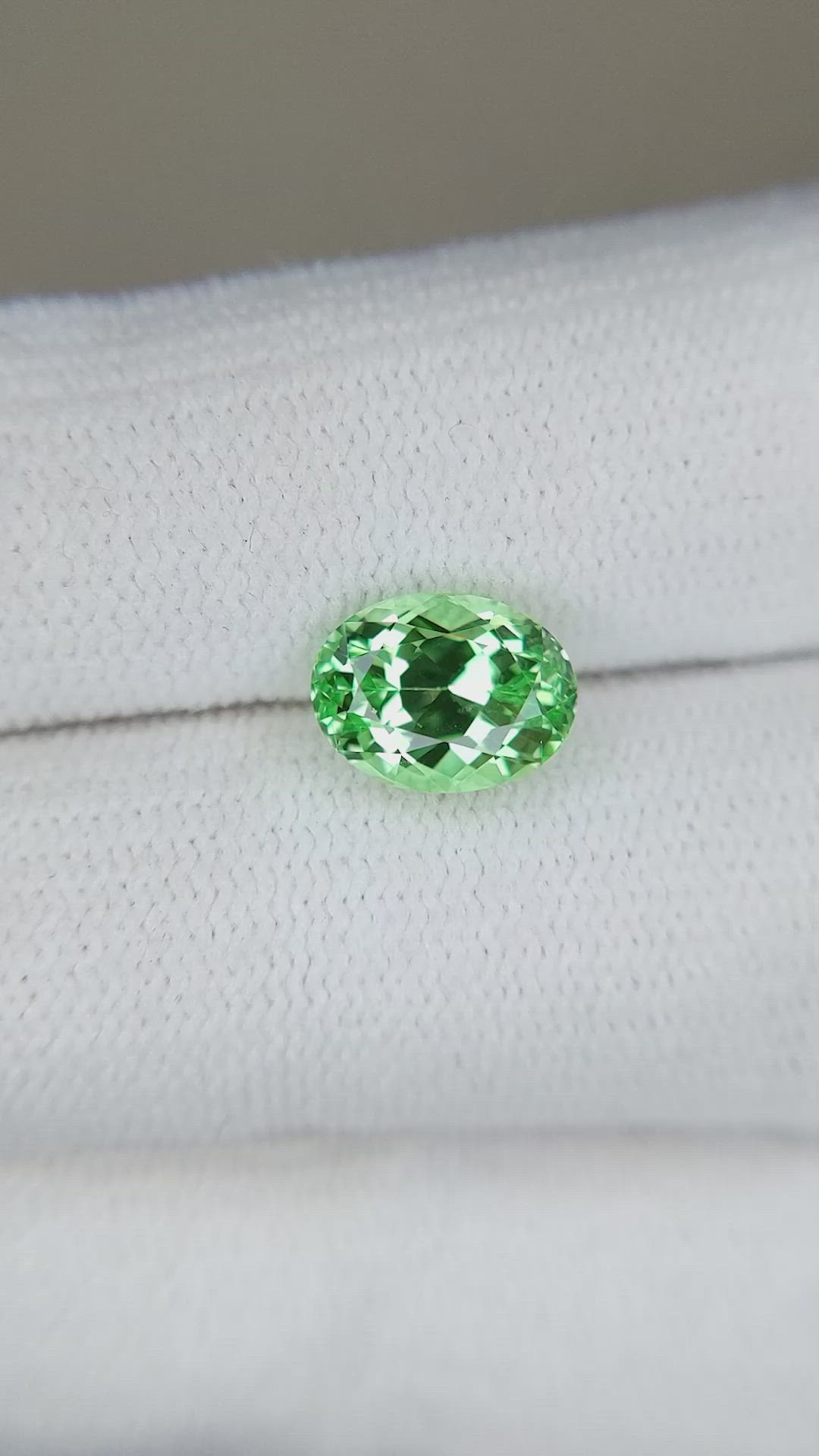 2.44 Ct. Tsavorite Garnet from Tanzania Size Video