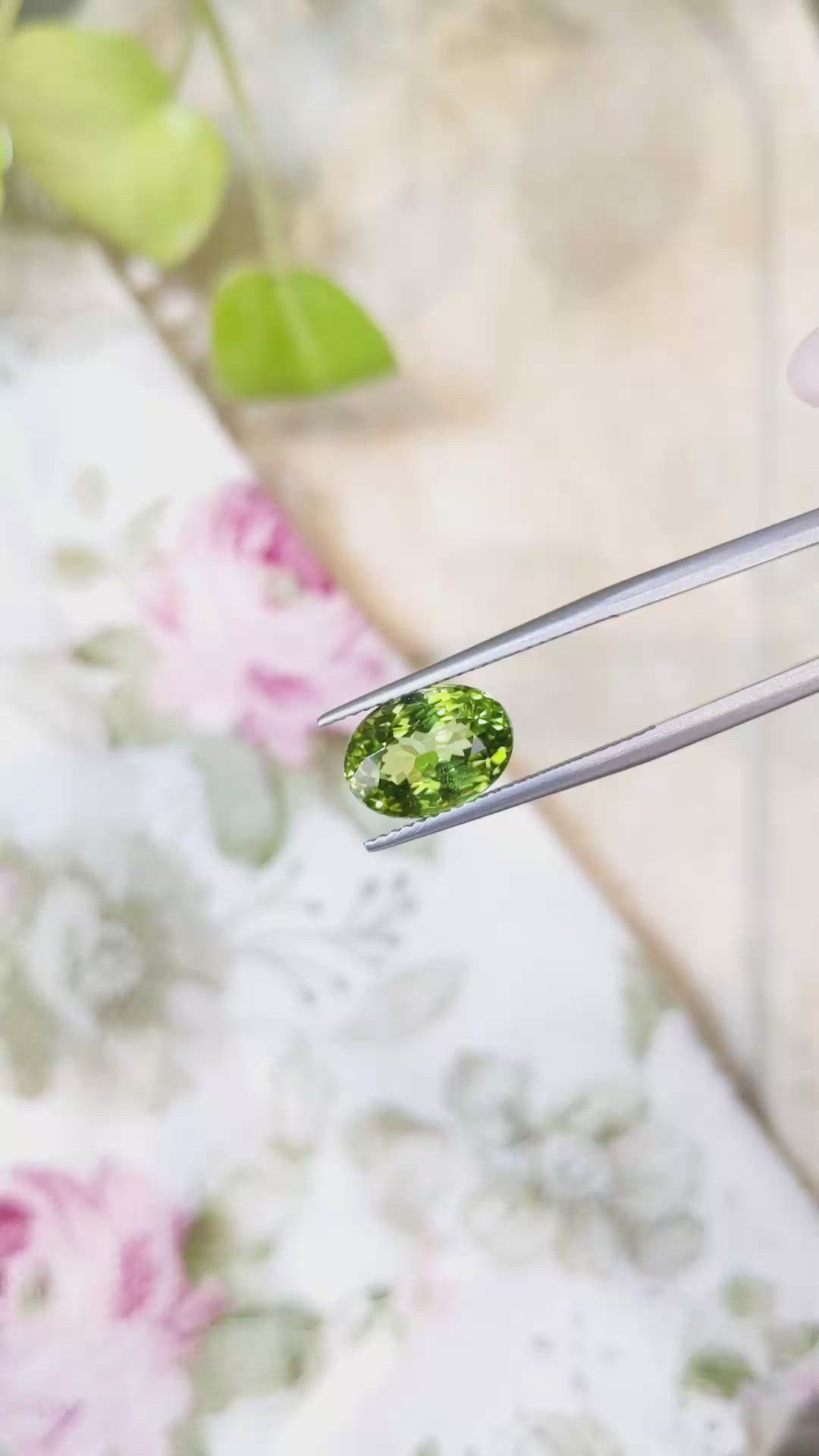 4.08 Ct. Peridot from Burma (Myanmar) Size Video