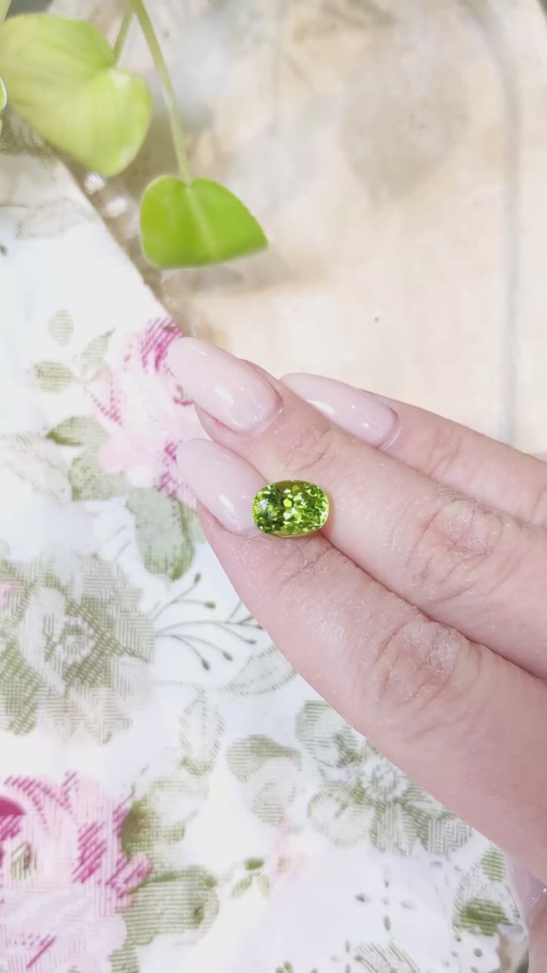 3.76 Ct. Peridot from Burma (Myanmar) Size Video
