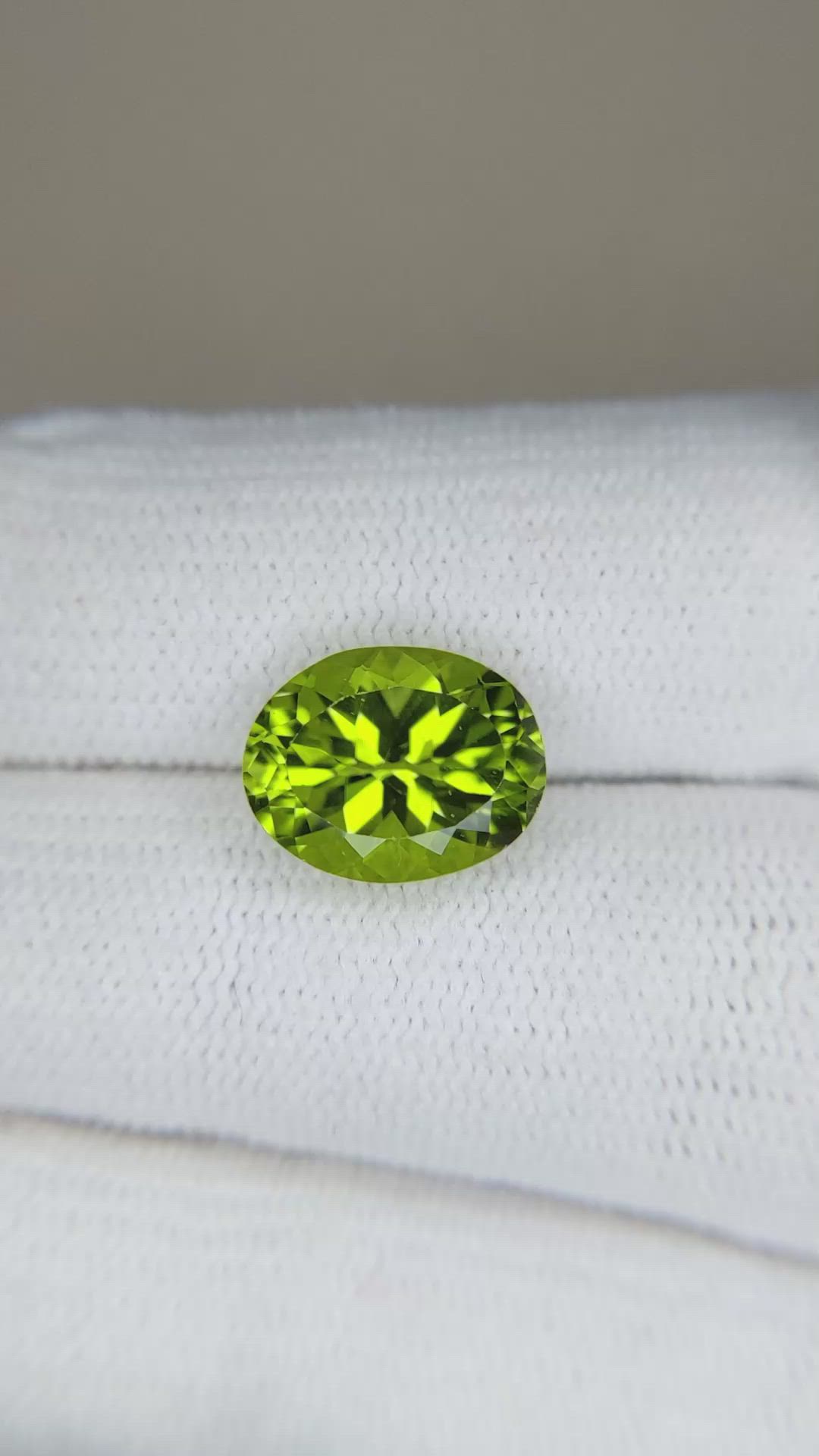 3.76 Ct. Peridot from Burma (Myanmar) Size Video