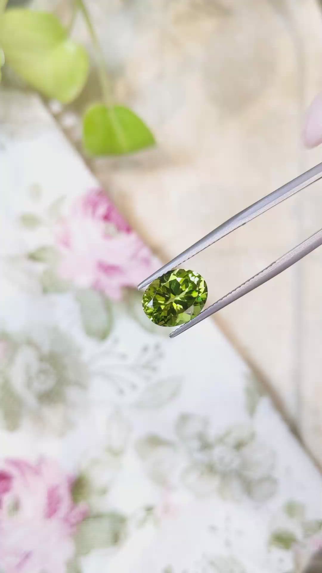 3.76 Ct. Peridot from Burma (Myanmar) Size Video