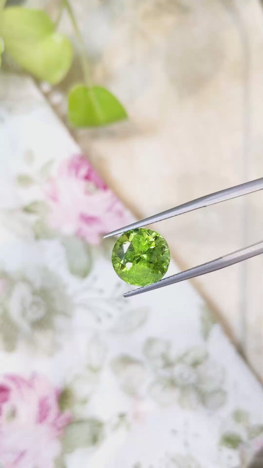 7.09 Ct. Peridot from Burma (Myanmar) Size Video