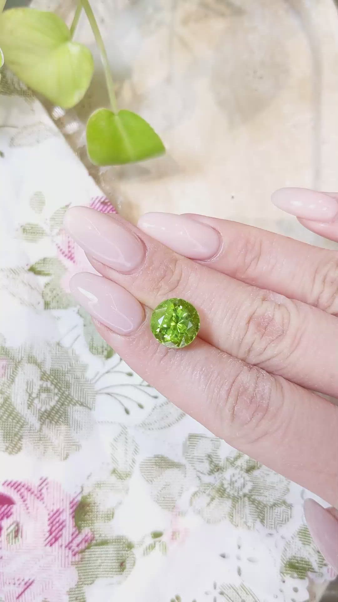7.09 Ct. Peridot from Burma (Myanmar) Size Video